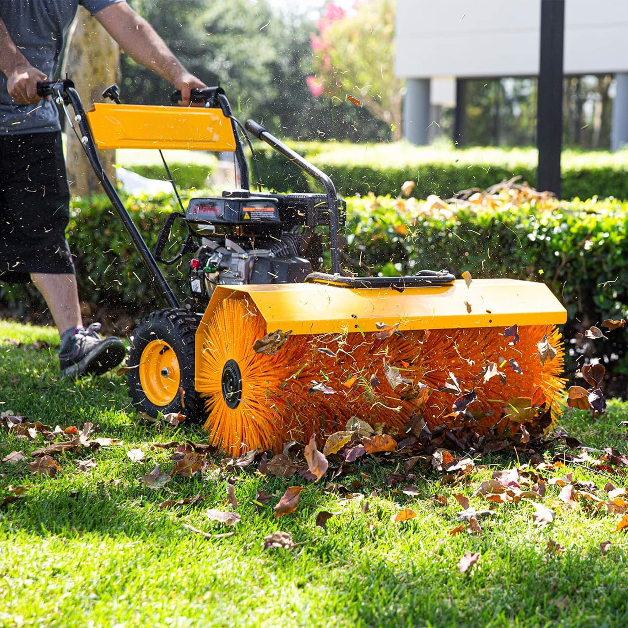Heavy-Duty 7HP 31-Inch Commercial Walk-Behind Gas-Powered Sweeper (SAK25489) - Image 5