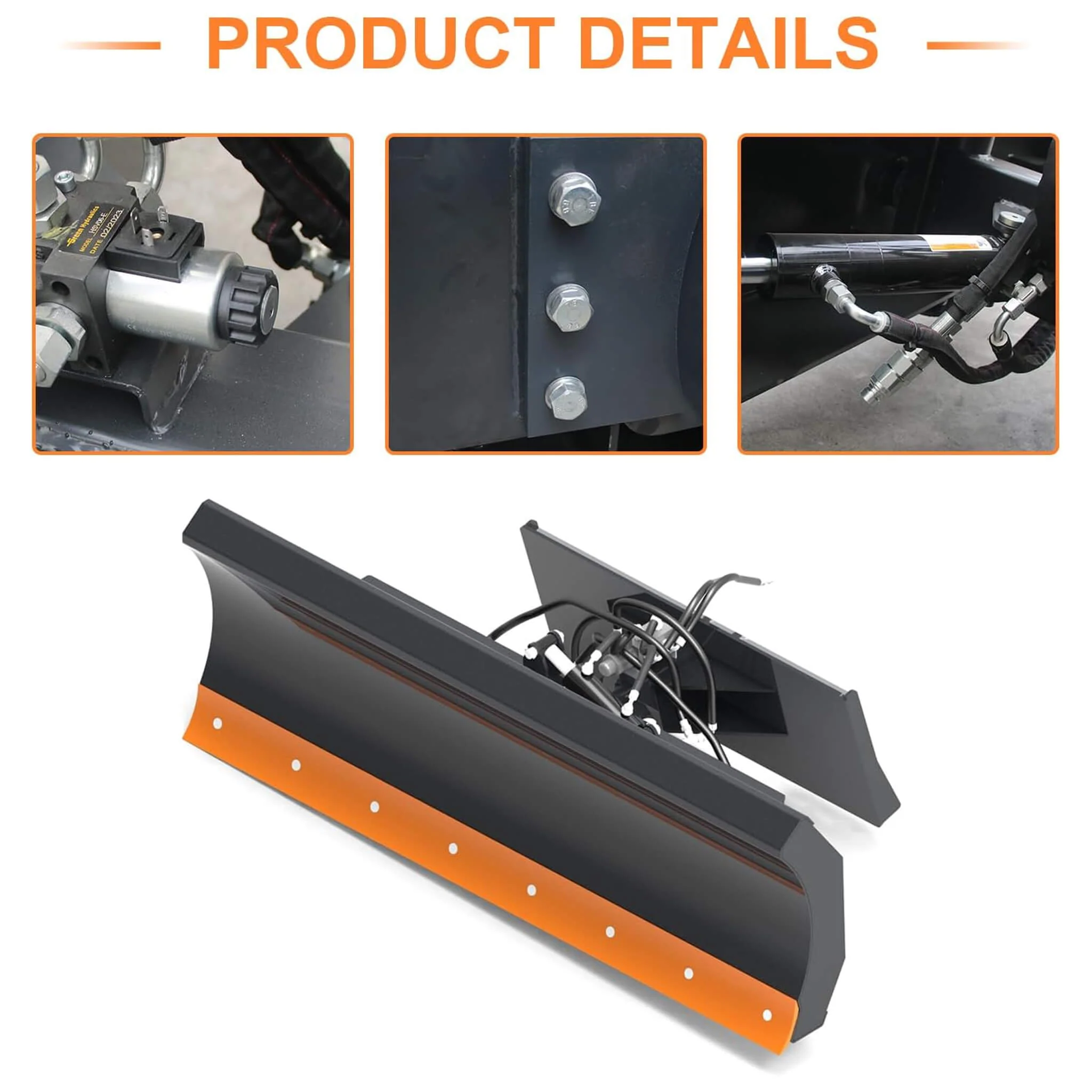 Heavy-Duty 84-Inch 6-Way Skid Steer Dozer Blade Attachment (SAK17862) - Image 7