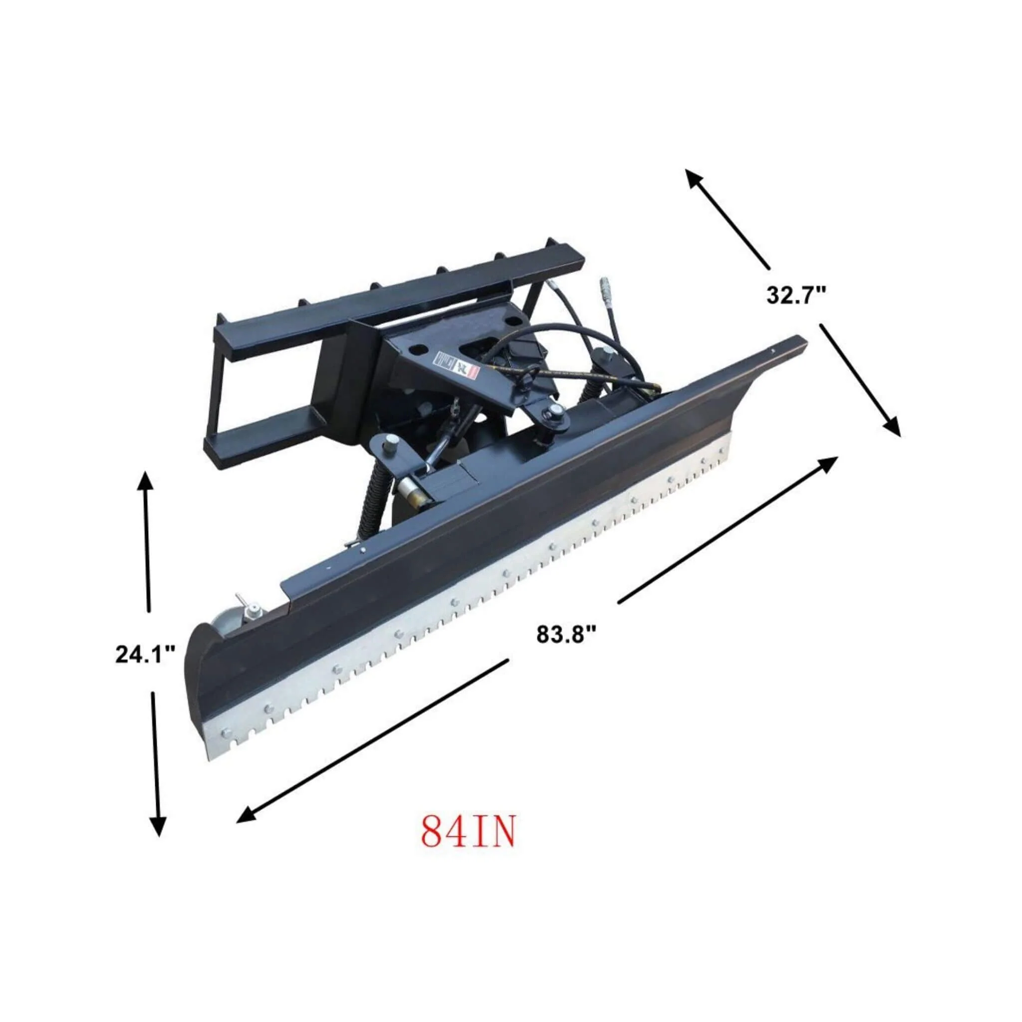 Heavy-Duty 84-Inch Snow Plow Attachment With Dozer Blade (SAK55703) - Image 5