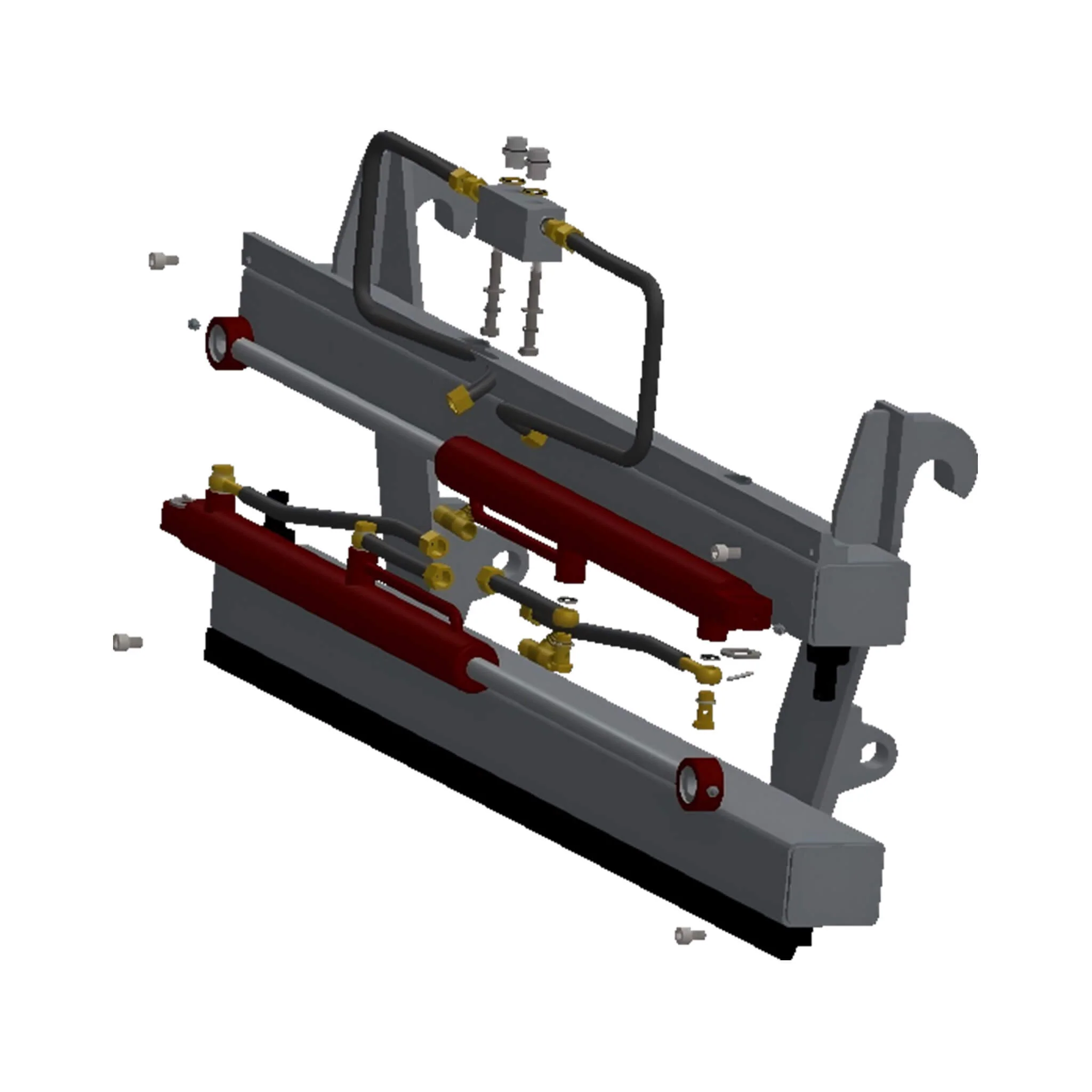 Heavy-Duty Adjustable Fork Carriage Skid Steer Attachment (SAK15904) - Image 8