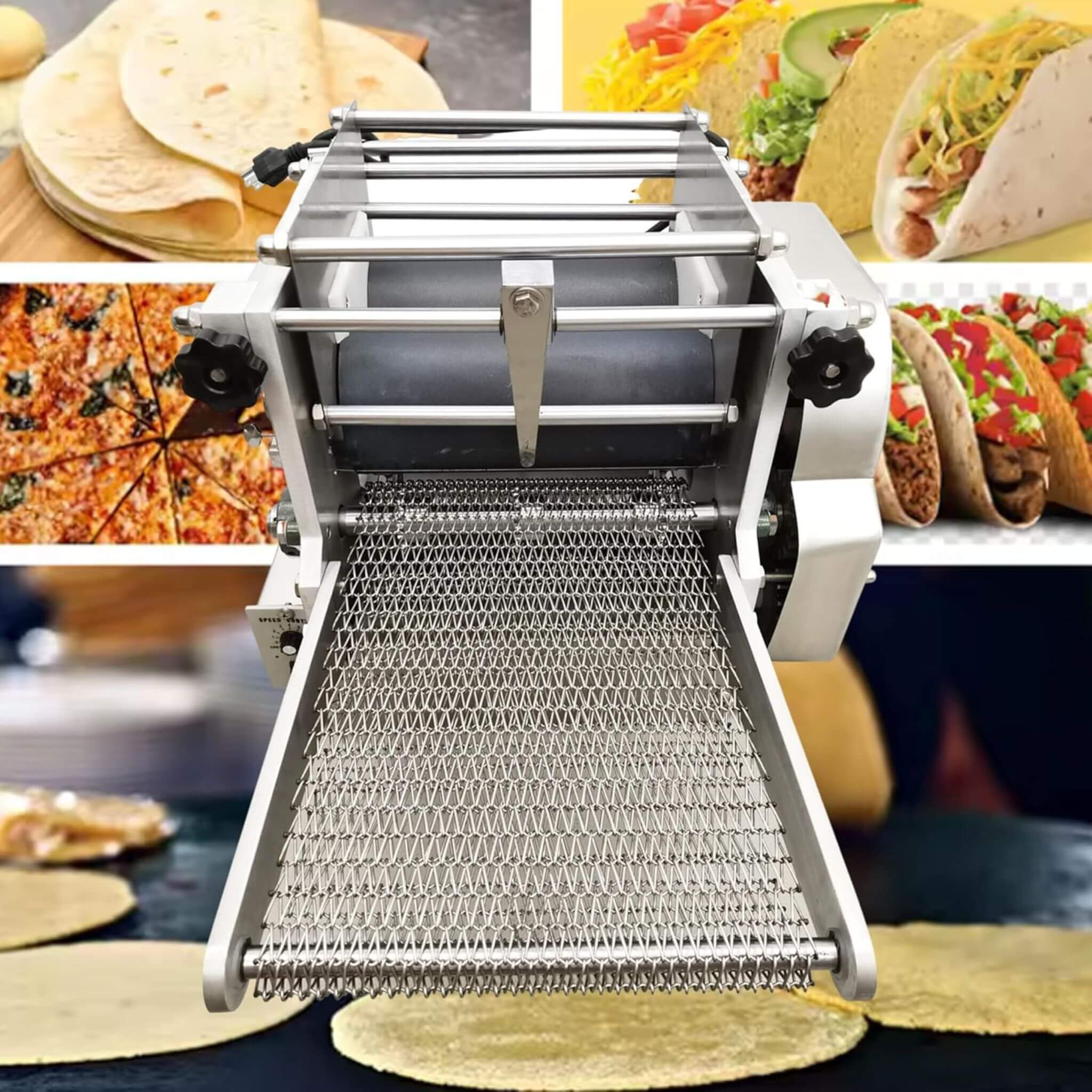 Heavy-Duty Commercial Automatic Corn Tortilla Making Machine (SAK60513) - Image 9