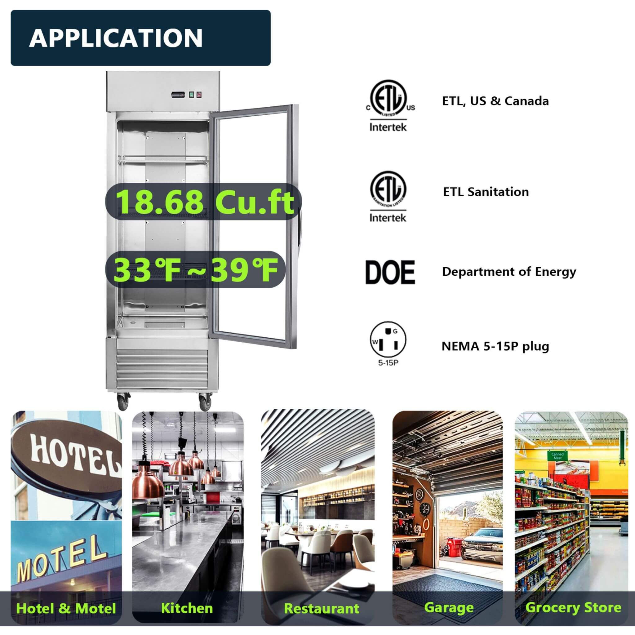 Heavy-Duty Commercial Upright ETL Certified Freezer For Restaurants, Bars, And Supermarkets (SAK01847) - Image 7