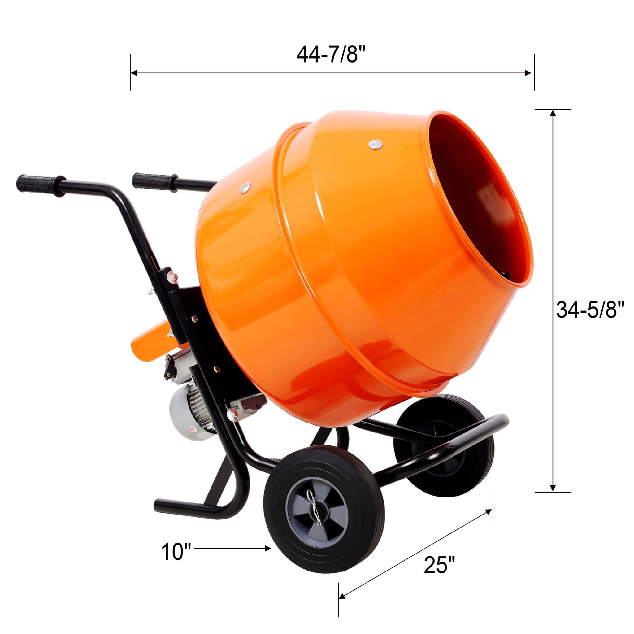 Heavy-Duty CSA Certified Portable Cement Mixer With 1/2HP Motor, 40GAL (SAK01962) - Image 14