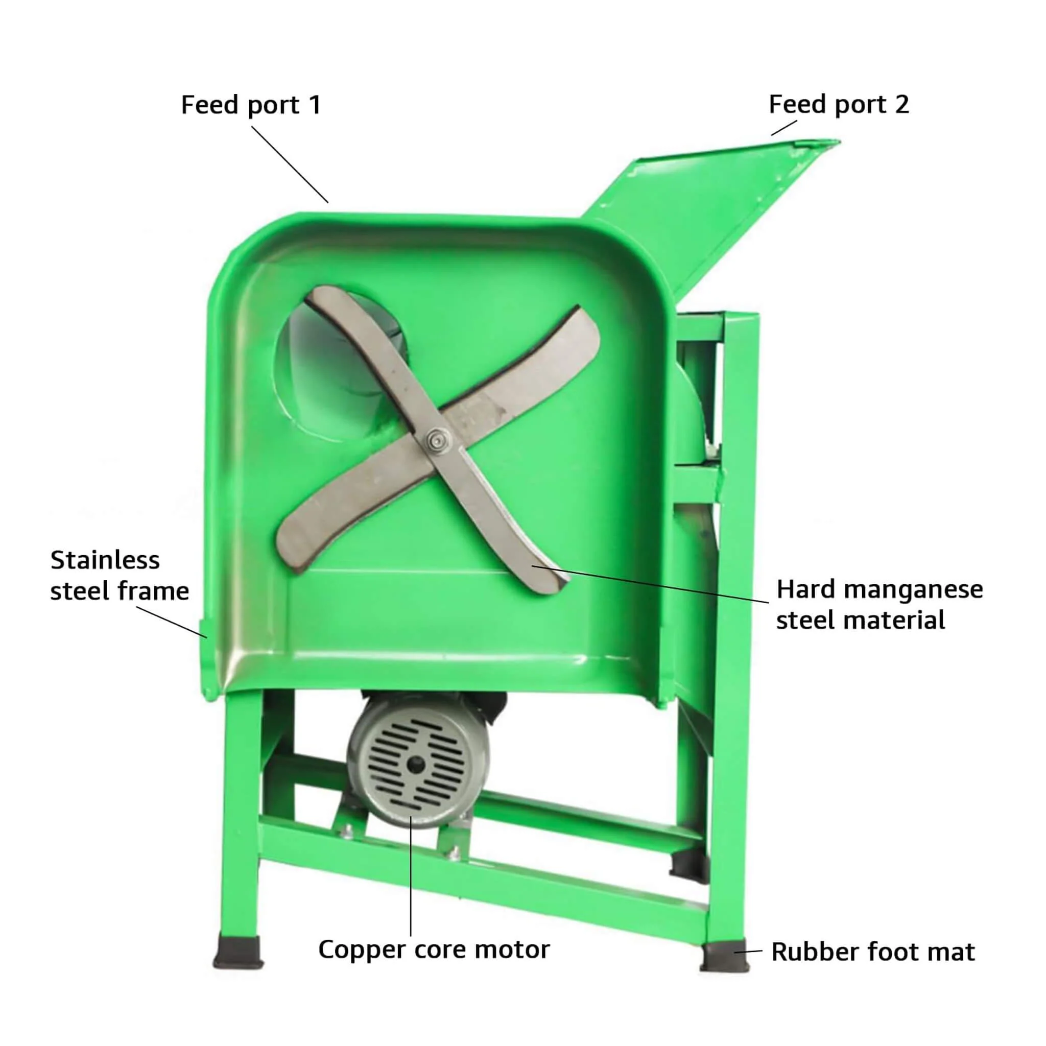 Heavy-Duty Electric Commercial Forage Harvester Hay Chopper (SAK98740) - Image 6