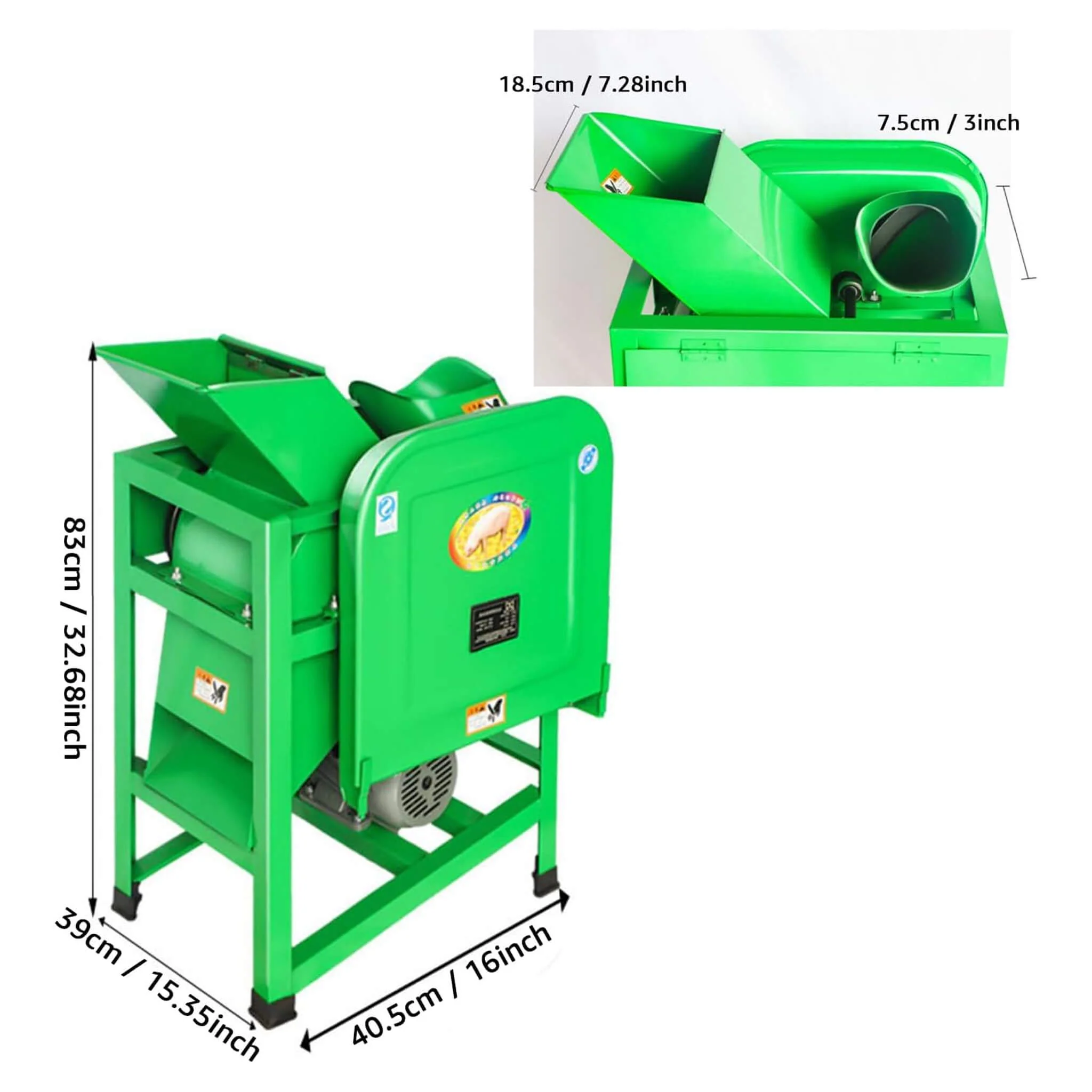 Heavy-Duty Electric Commercial Forage Harvester Hay Chopper (SAK98740) - Image 7