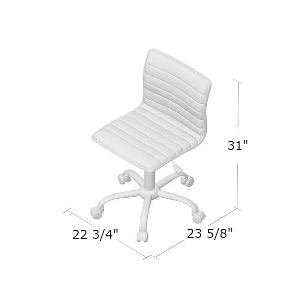 Heavy Duty Gray Channel-Tufted Conference Chair - Image 5