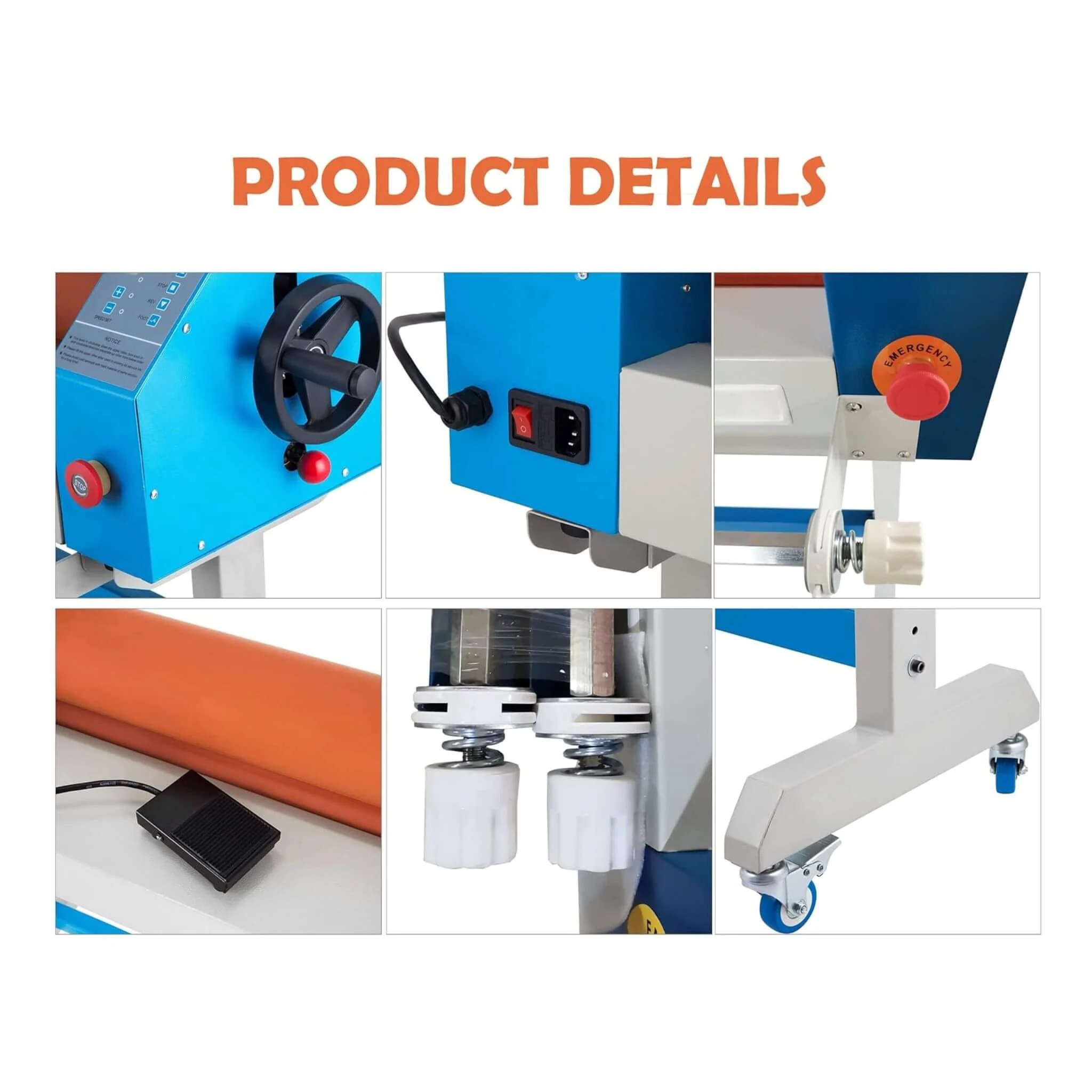 Heavy-Duty Industrial 110V Laminating Machine With Holder Rod (SAK68035) - Image 8