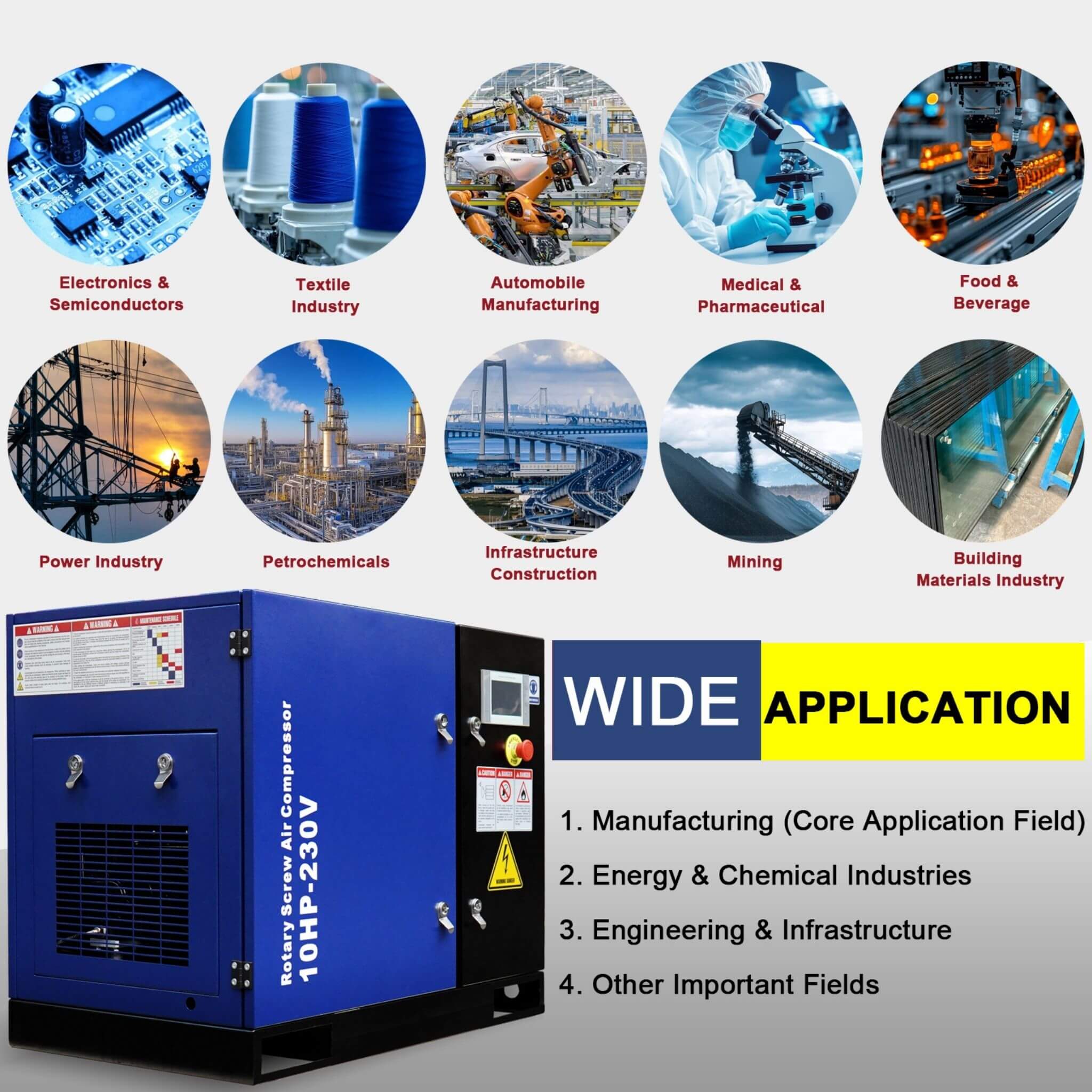 Heavy-Duty Industrial Rotary Screw Air Compressor (SAK04891) - Image 9