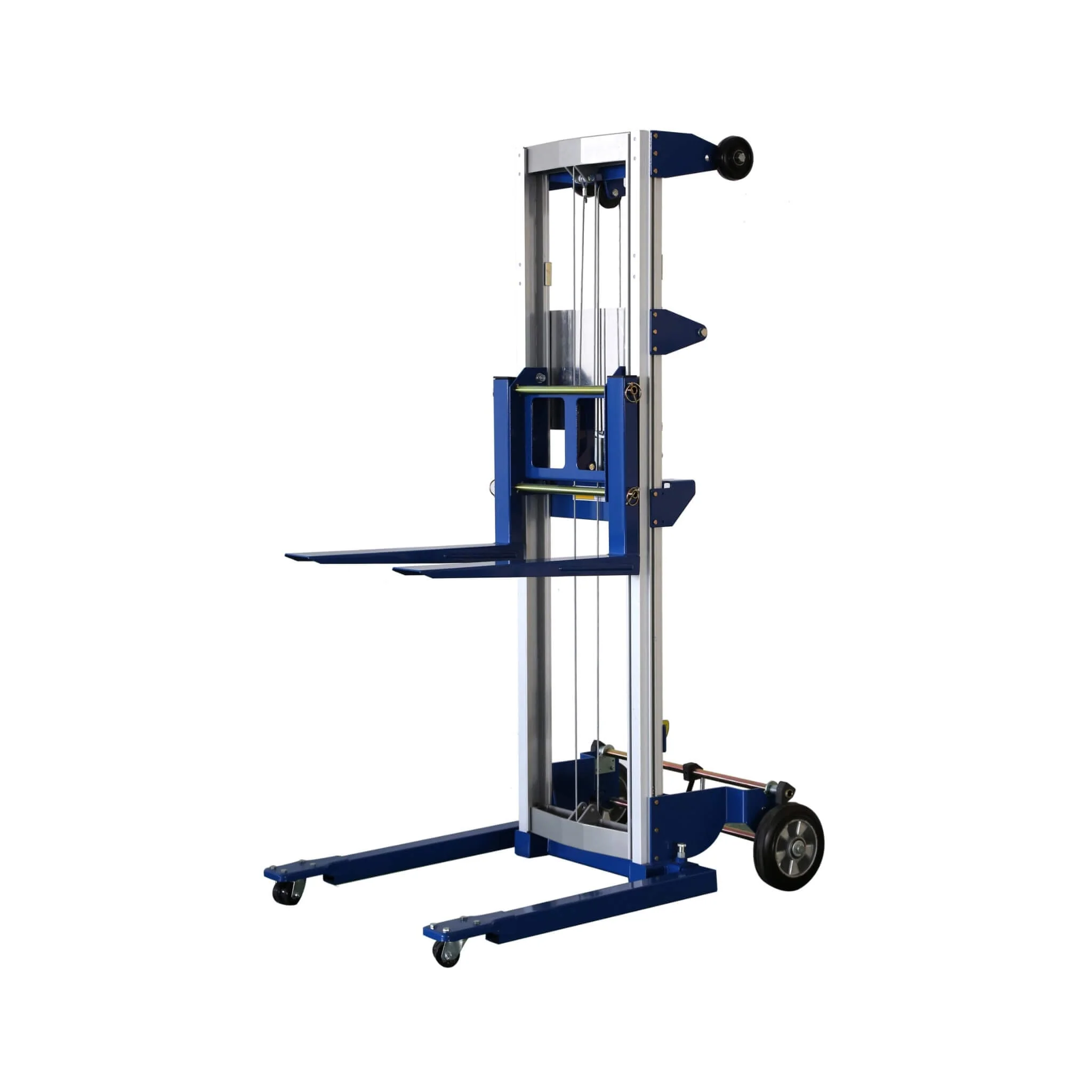 Heavy-Duty Lightweight Manual Hand Crank Straddle Stacker With Adjustable Straddle Legs, 400LBS (SAK94576) - Image 3