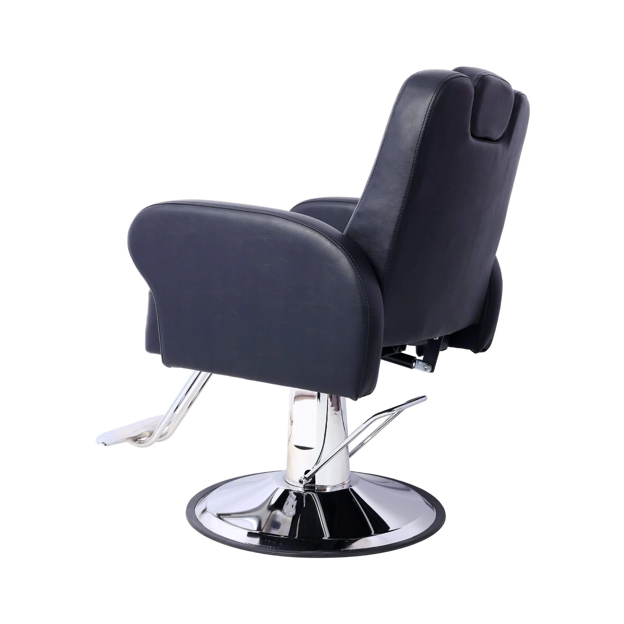 Heavy-Duty Multifunctional PU Leather Reclining Hydraulic Barber Chair W/ Chrome Steel Base (SAK35719) - Image 6