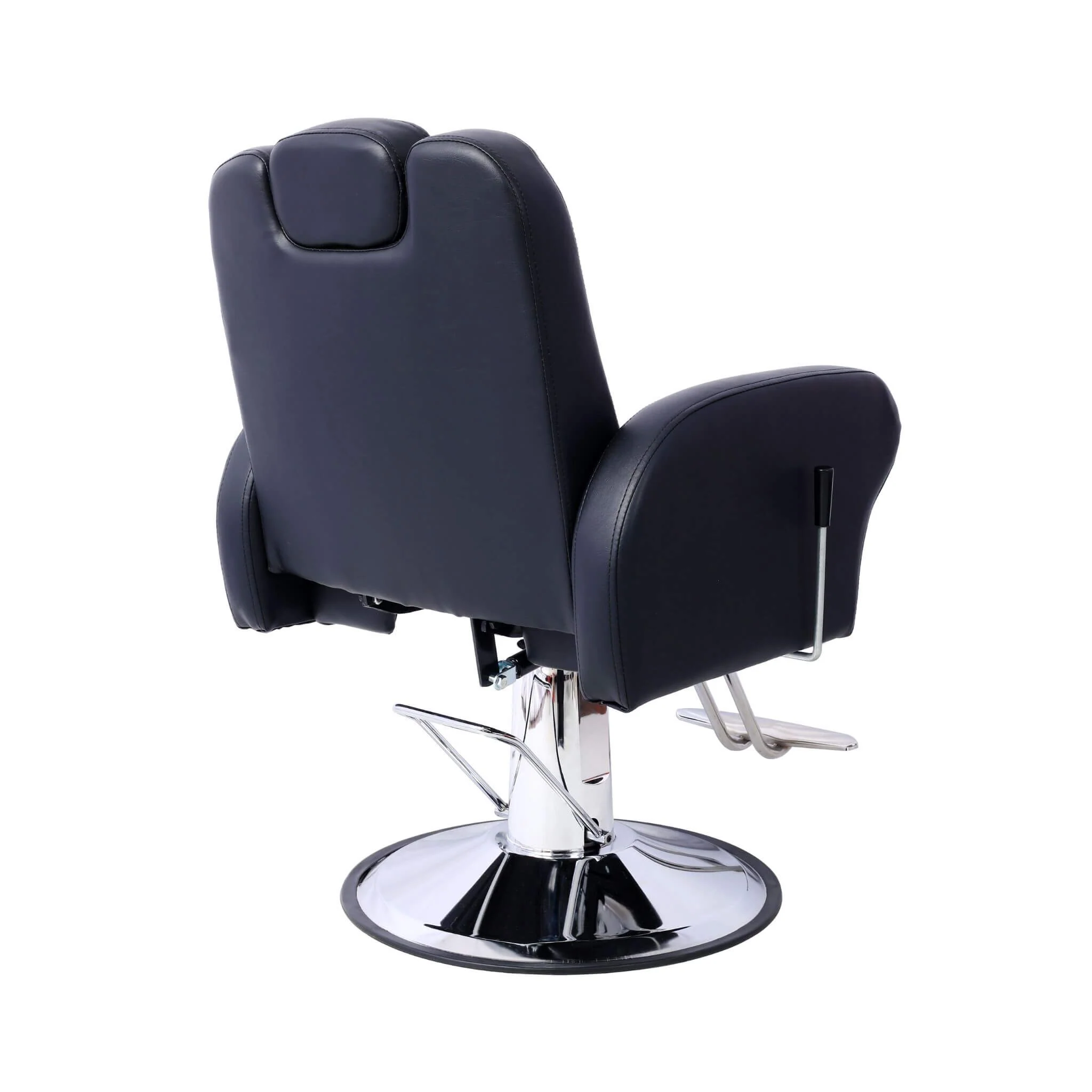 Heavy-Duty Multifunctional PU Leather Reclining Hydraulic Barber Chair W/ Chrome Steel Base (SAK35719) - Image 7