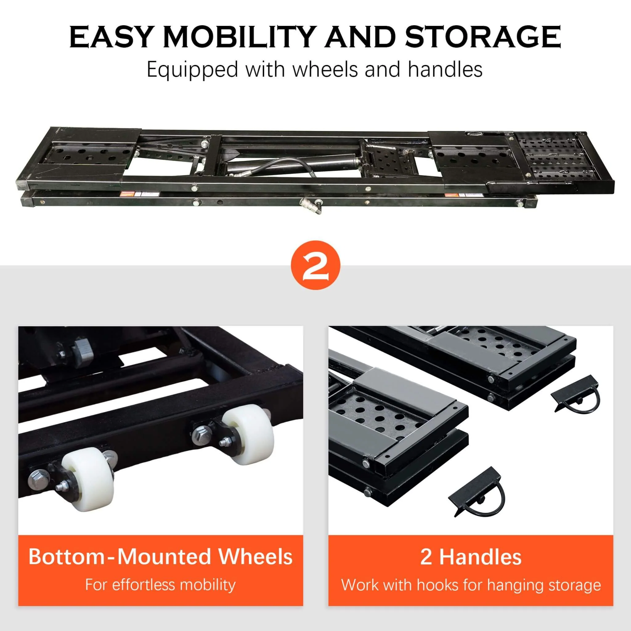 Heavy-Duty Portable 7000 LBS Car Lift Jack With Locking Levels (SAK10574) - Image 8