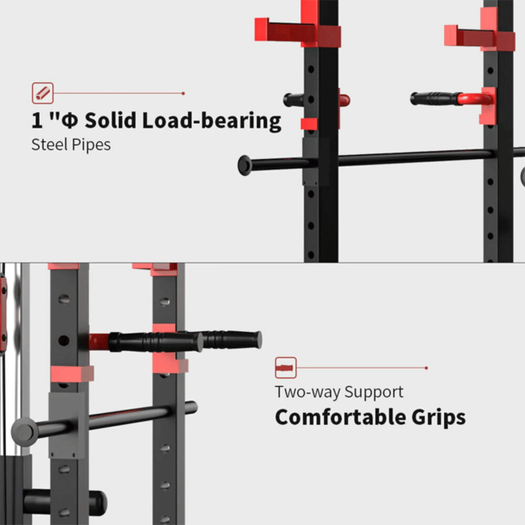 Heavy-Duty Professional Multi-Function Adjustable Power Cage Rack, 1000LBS (SAK98149) - Image 5