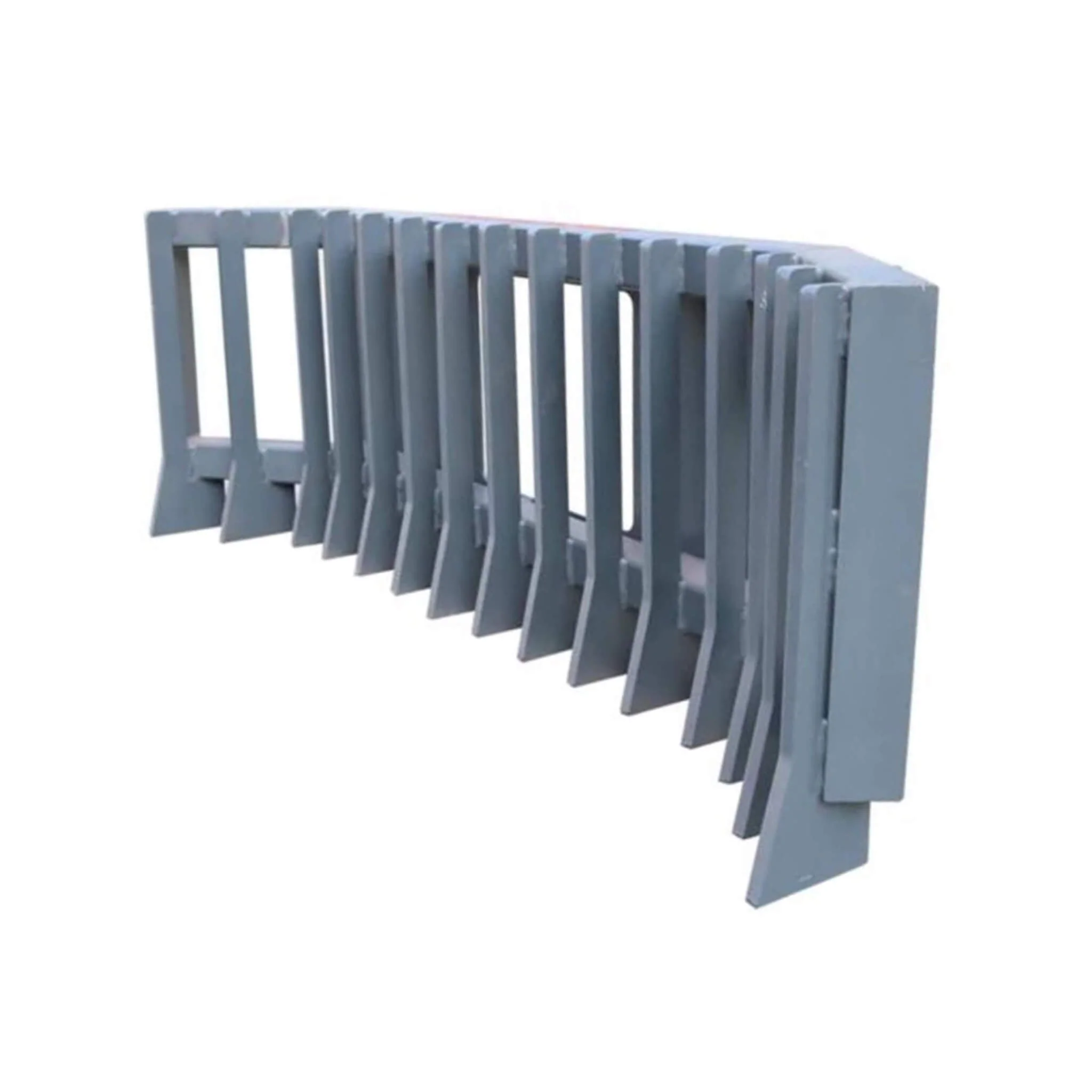 Heavy-Duty Push Stick Rake Skid Steer Attachment With Quick Attach (SAK60185) - Image 6