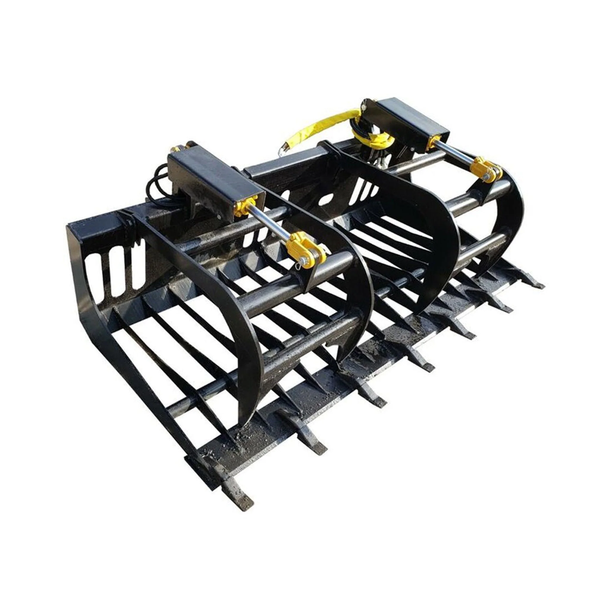 Heavy-Duty Rock Grapple Skidsteer Attachment With Universal Quick Attach, 78-Inch (SAK16483) - Image 3