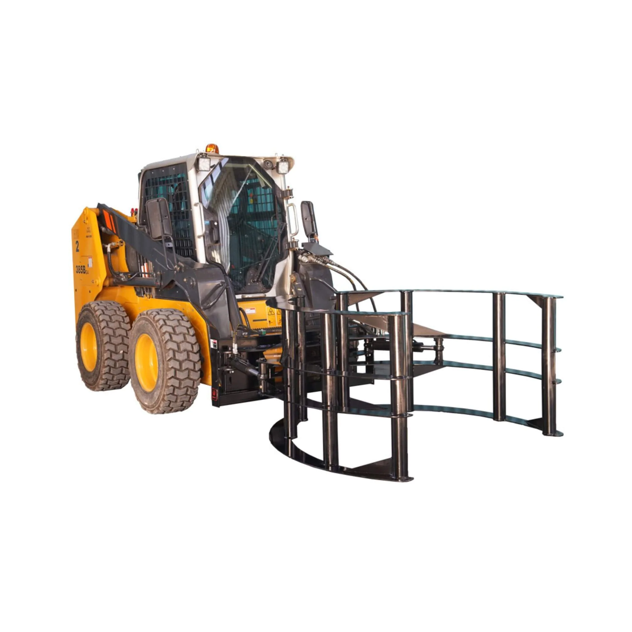 Heavy-Duty Round Hay Bale Grab Skid Steer Attachment (SAK45980) - Image 4