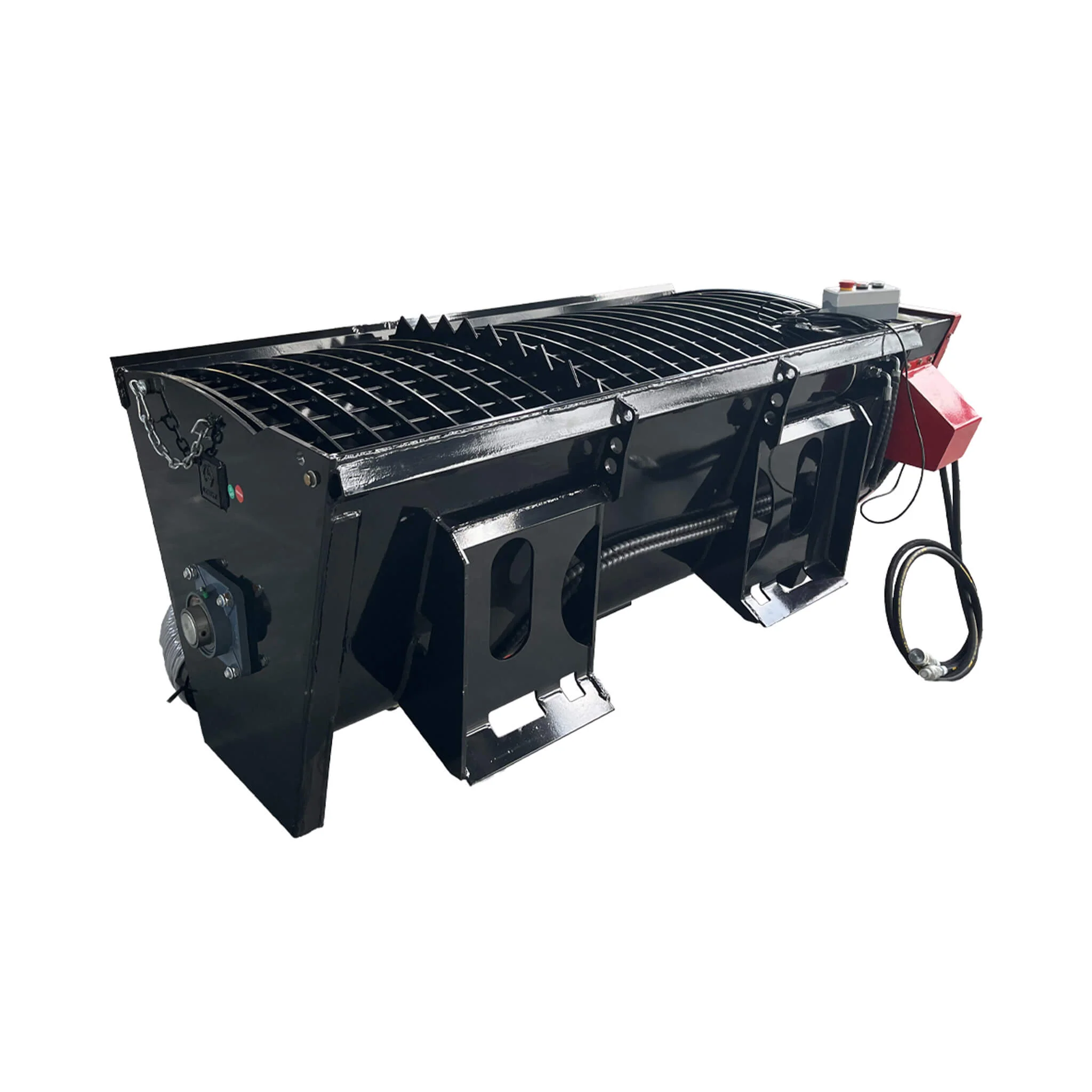 Heavy-Duty Self Loading Skid Steer Concrete Mixer Bucket Attachment With Universal Mount Plate (SAK48914) - Image 5