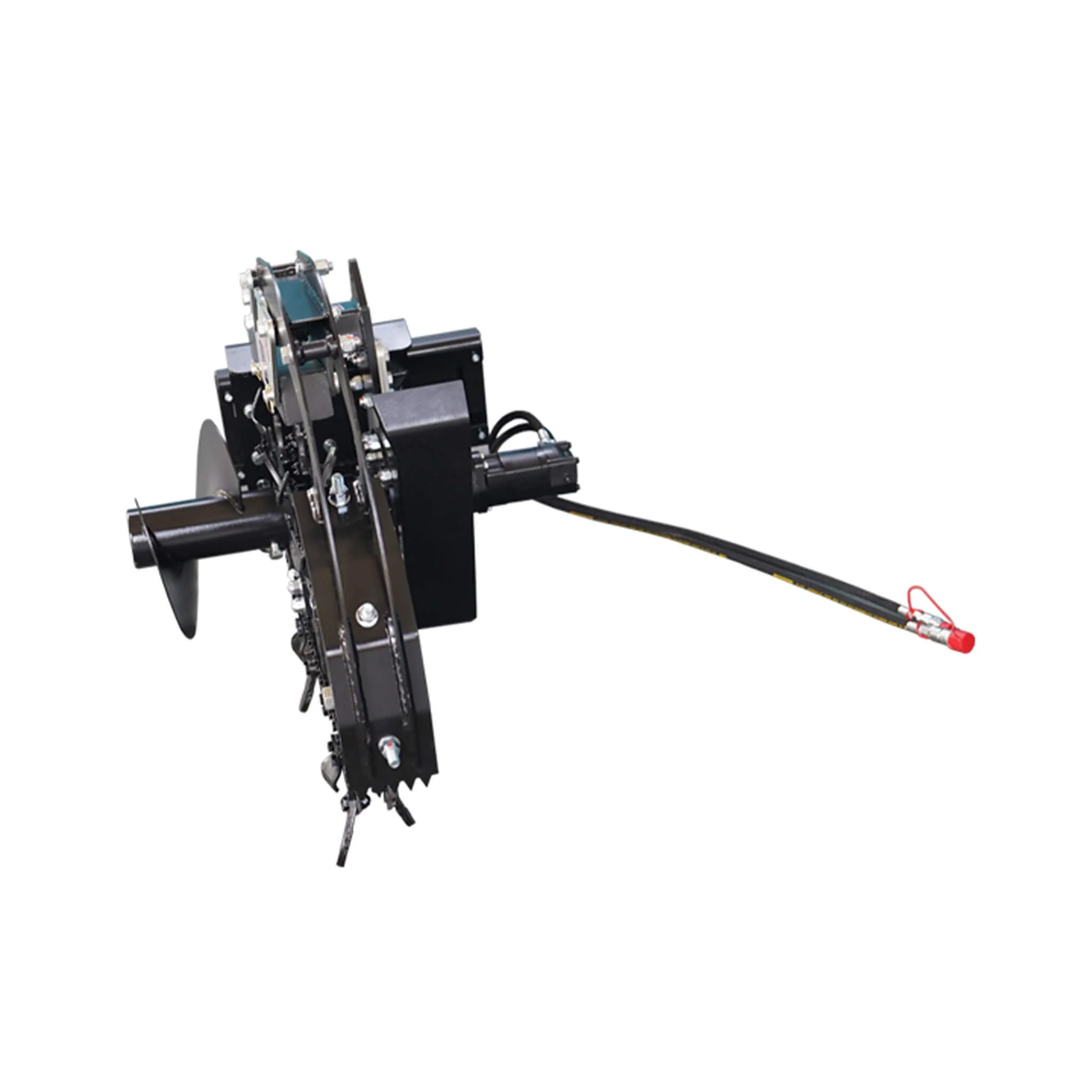 Heavy-Duty Skid Steer Trencher Attachment With With Adjustable Depth Control And Universal Mount Plate (SAK20451) - Image 3