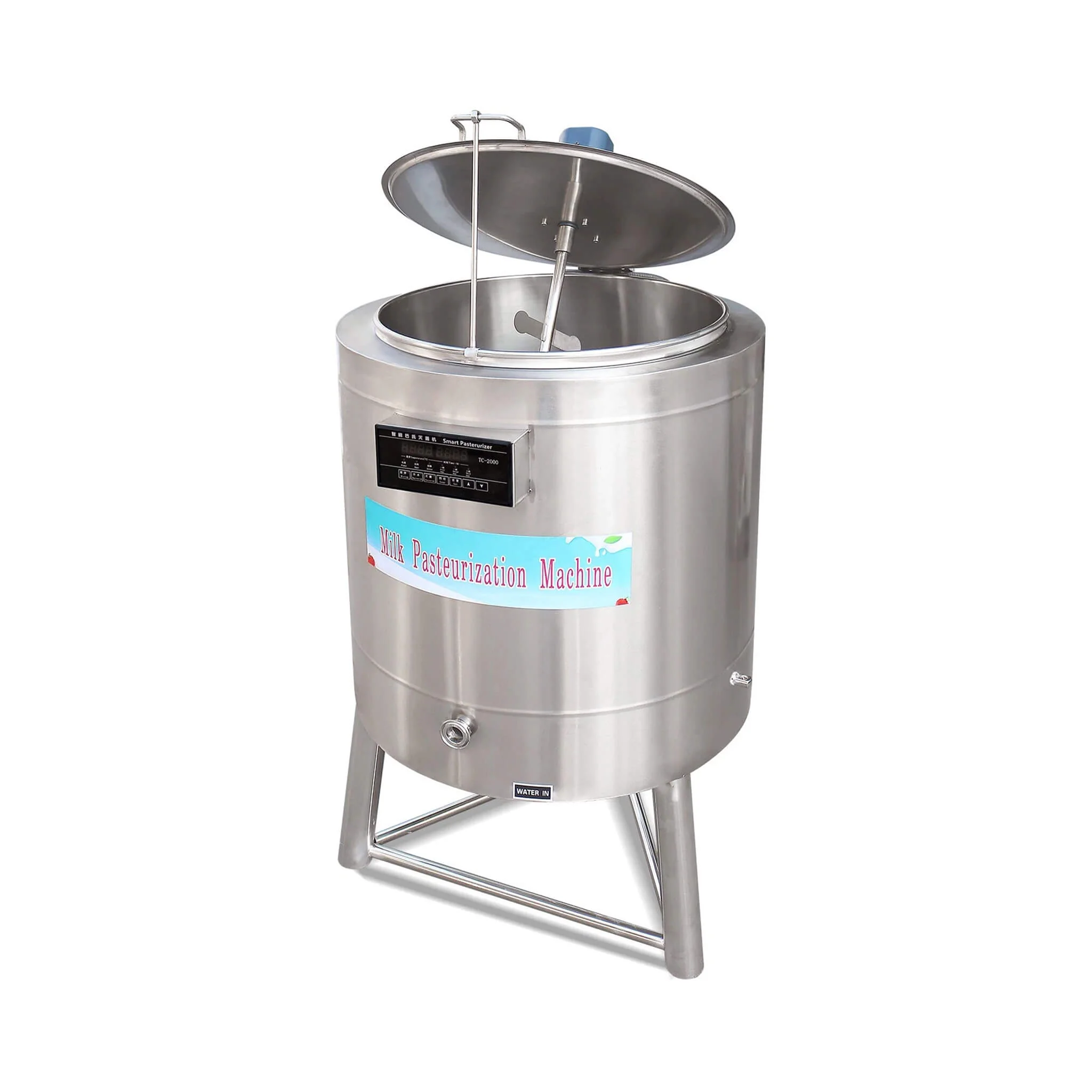 Heavy-Duty Stainless Steel Commercial Milk And Ice Cream Mix Pasteurizer Machine [Without Plug] (SAK81320) - Image 10