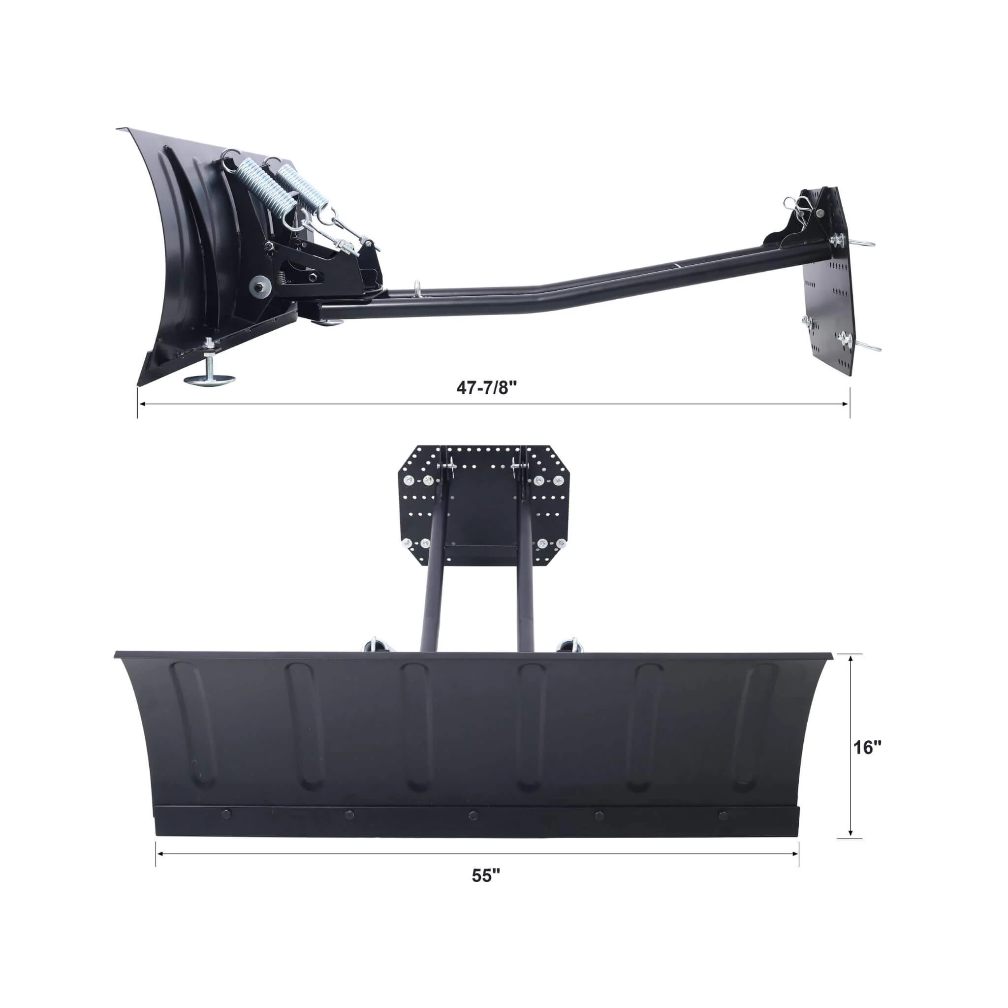 Heavy-Duty Universal ATV UTV Snow Plow Kit With Steel Blade And Universal Mount System (SAK49745) - Image 19