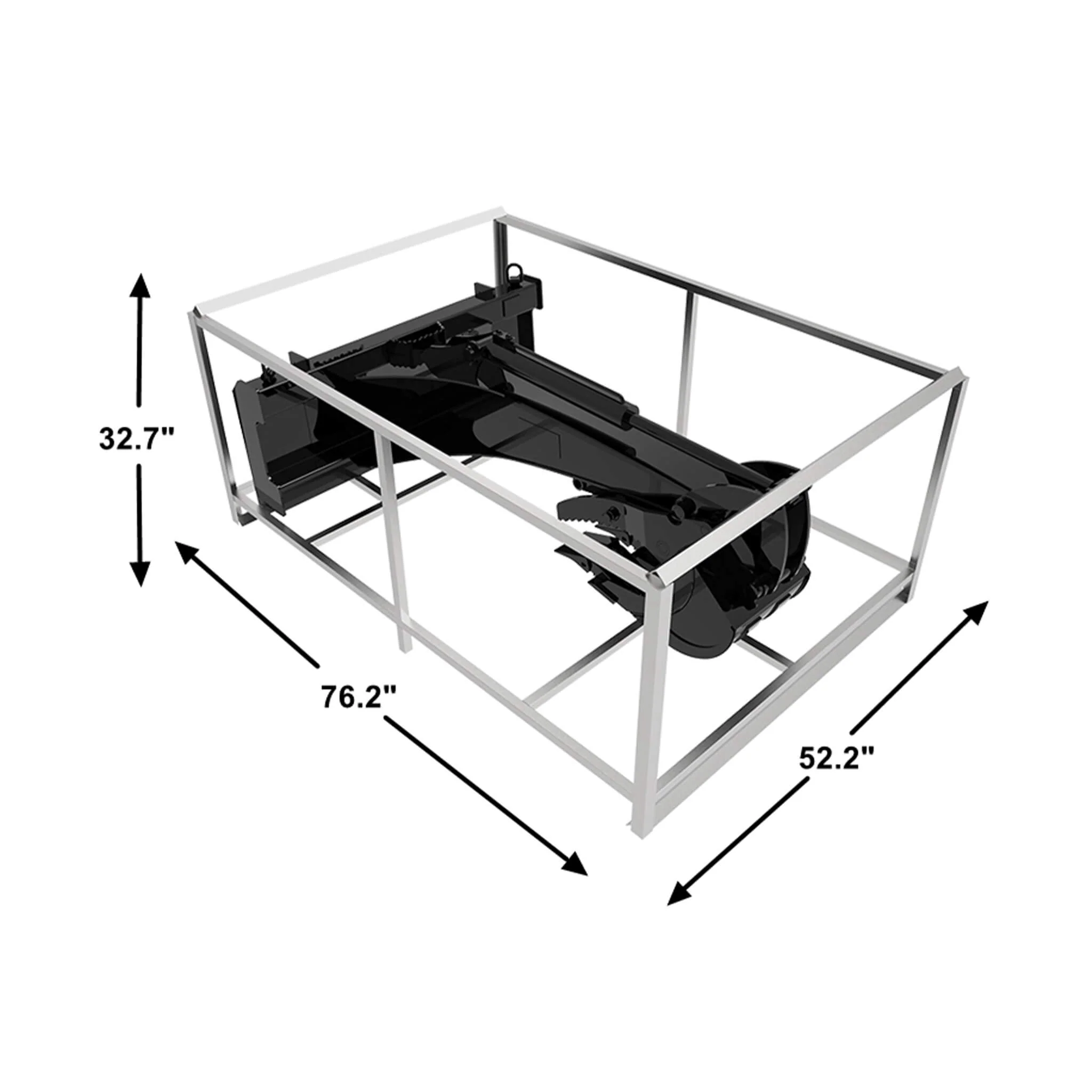 Heavy-Duty Universal Skid Steer Backhoe Digger Bucket Attachment With Universal Quick Attach Plate (SAK26714) - Image 4