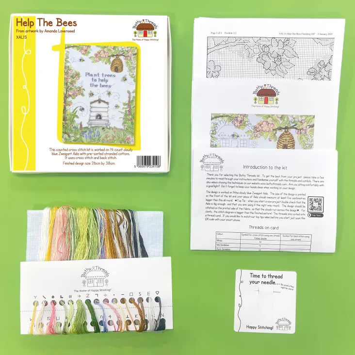 Help The Bees XAL15 Counted Cross Stitch Kit - Image 3