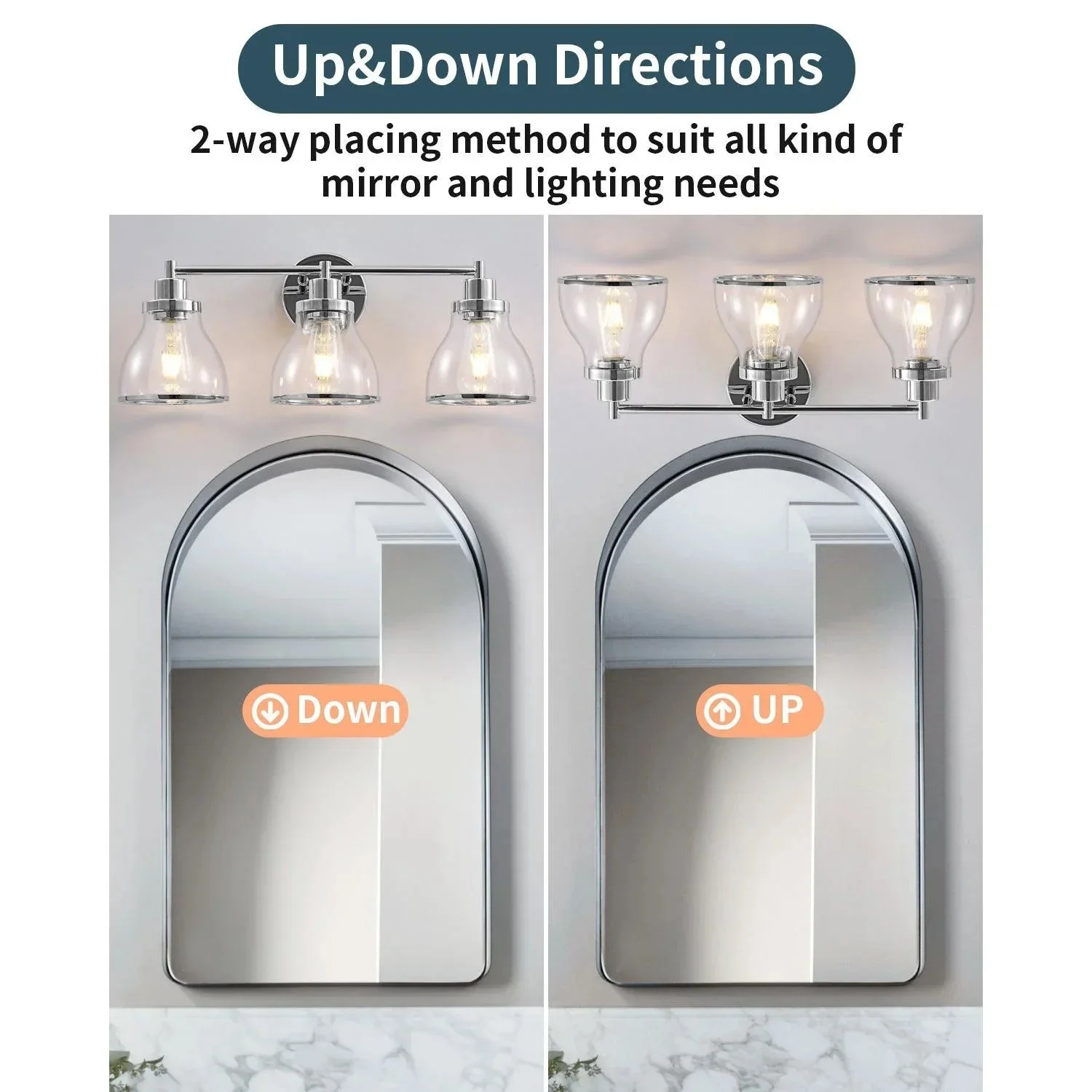 Hermosa Modern 3-Light Bathroom Vanity Light - Image 11