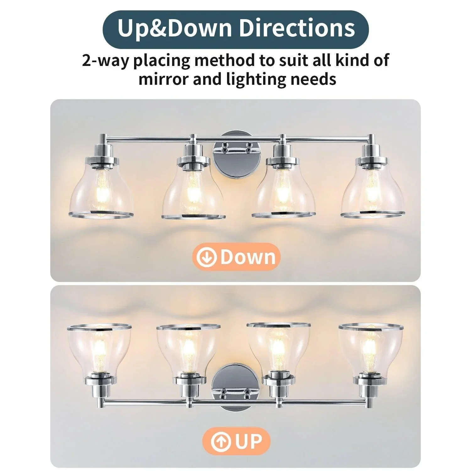 Hermosa Modern 4-Light Bathroom Vanity Light - Image 15