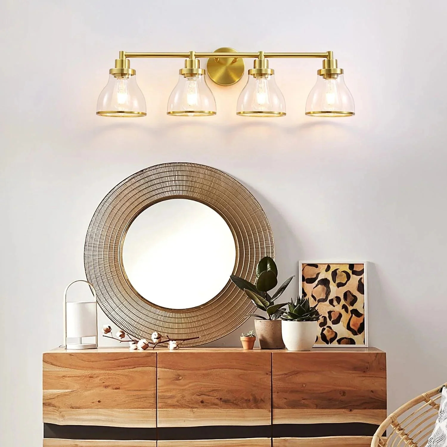 Hermosa Modern 4-Light Bathroom Vanity Light - Image 2