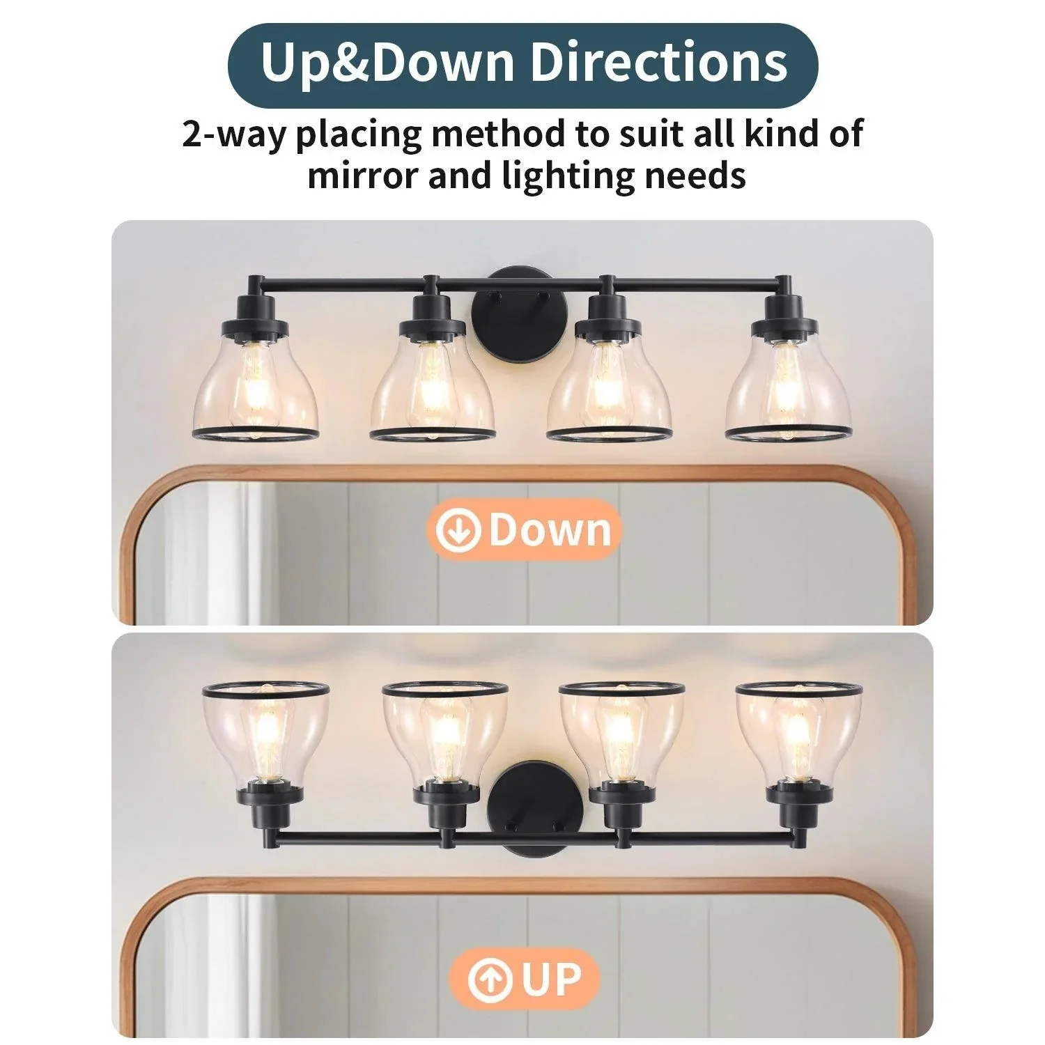 Hermosa Modern 4-Light Bathroom Vanity Light - Image 21