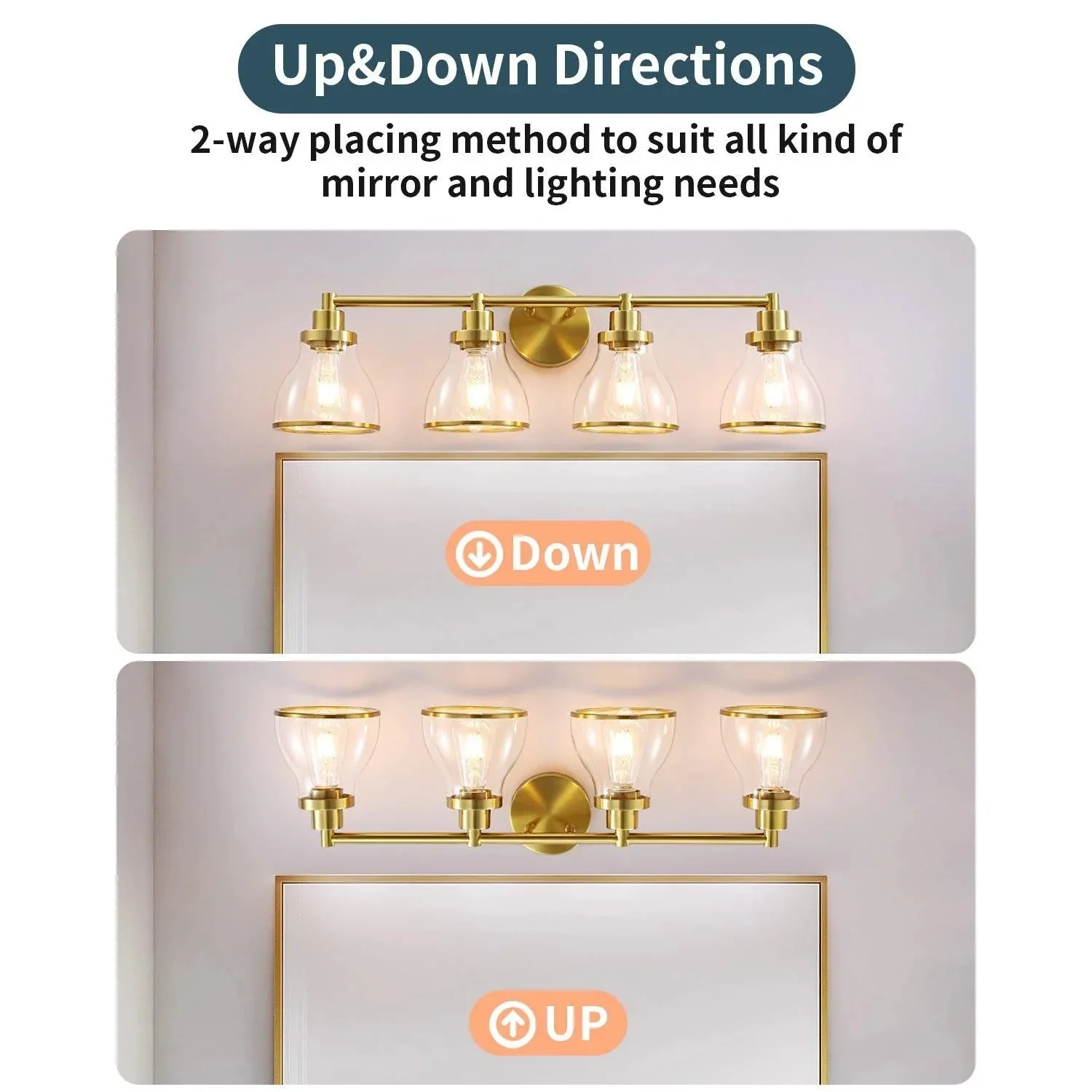 Hermosa Modern 4-Light Bathroom Vanity Light - Image 9