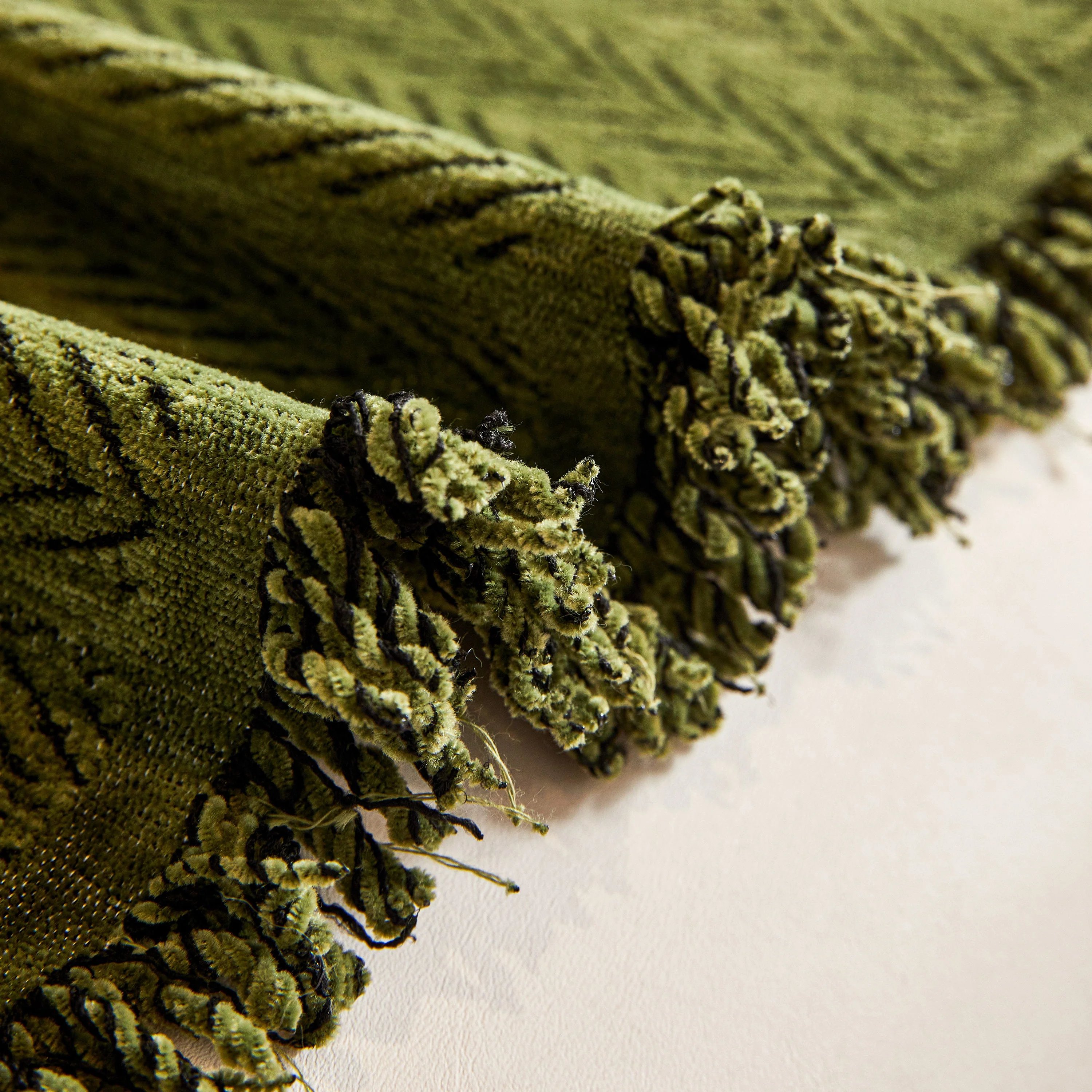 Herringbone Chenille Couch Cover Blanket Soft Durable Throw Sofa Protector with Tassel - Image 131