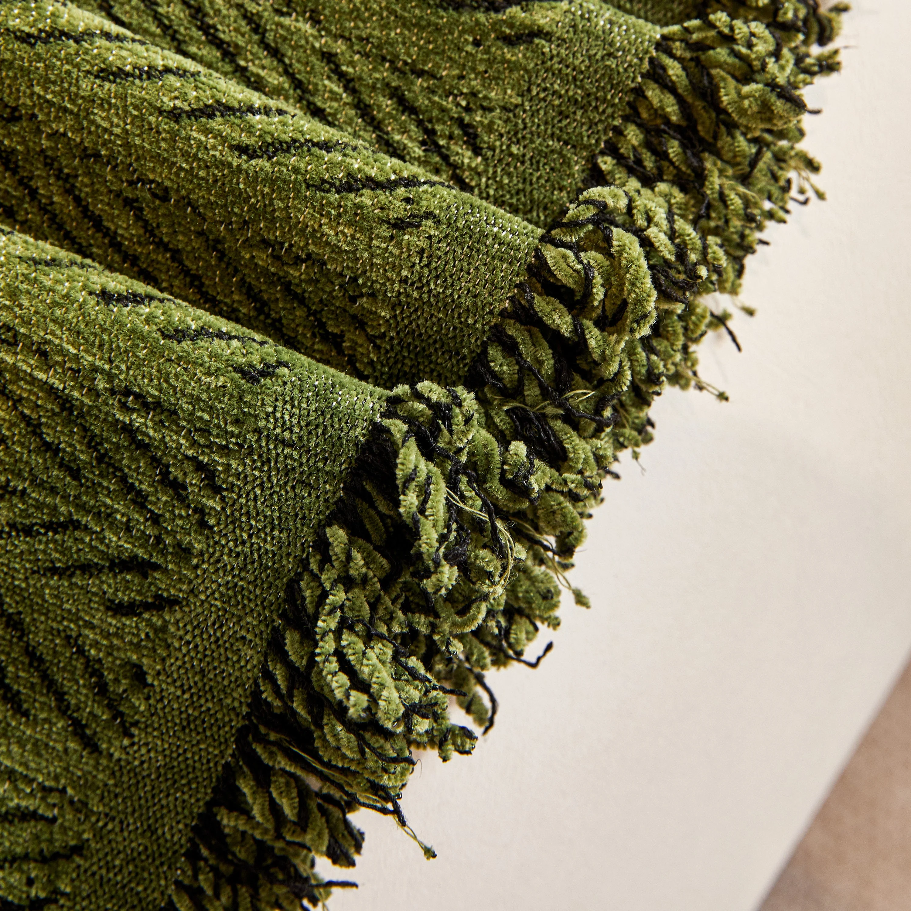 Herringbone Chenille Couch Cover Blanket Soft Durable Throw Sofa Protector with Tassel - Image 132
