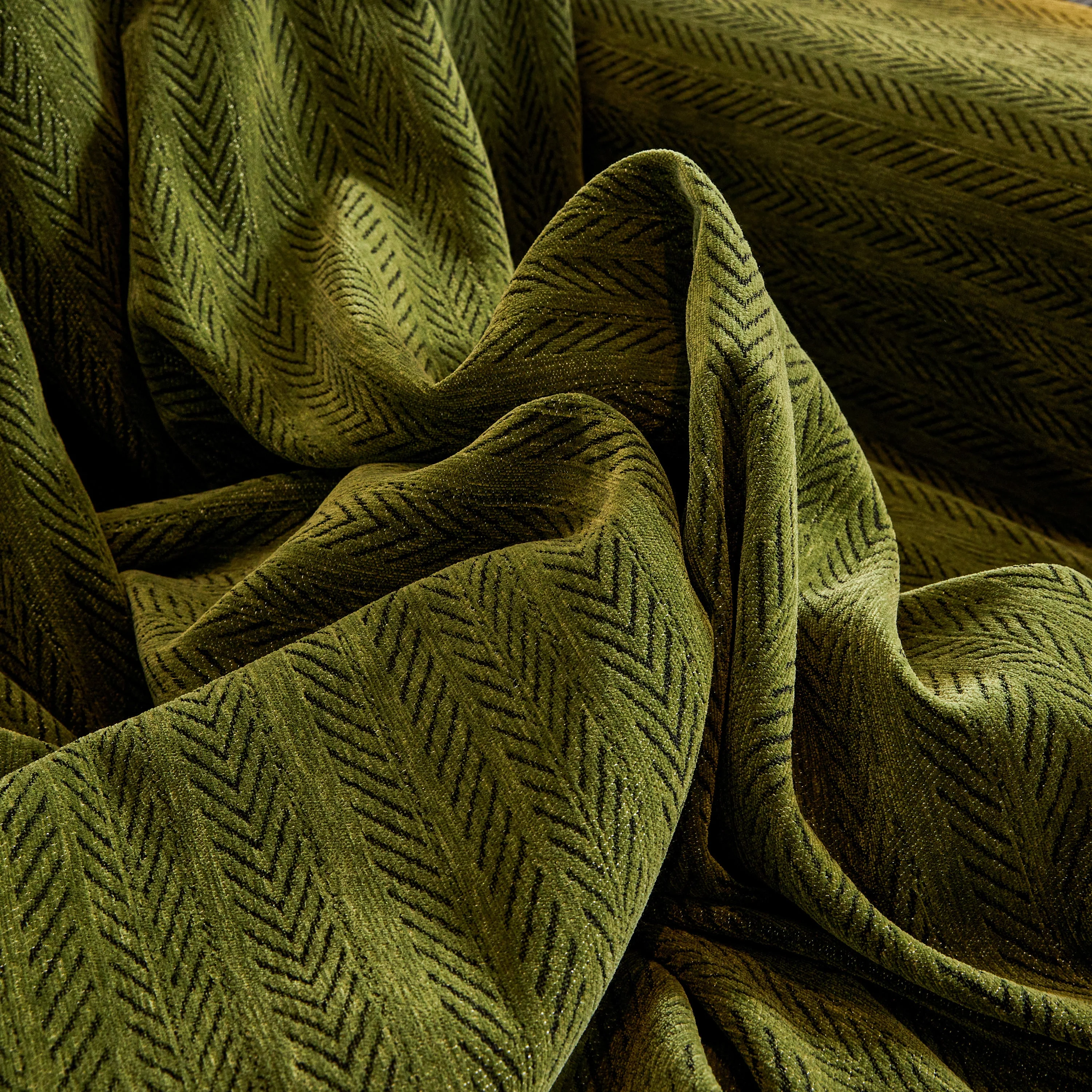 Herringbone Chenille Couch Cover Blanket Soft Durable Throw Sofa Protector with Tassel - Image 134