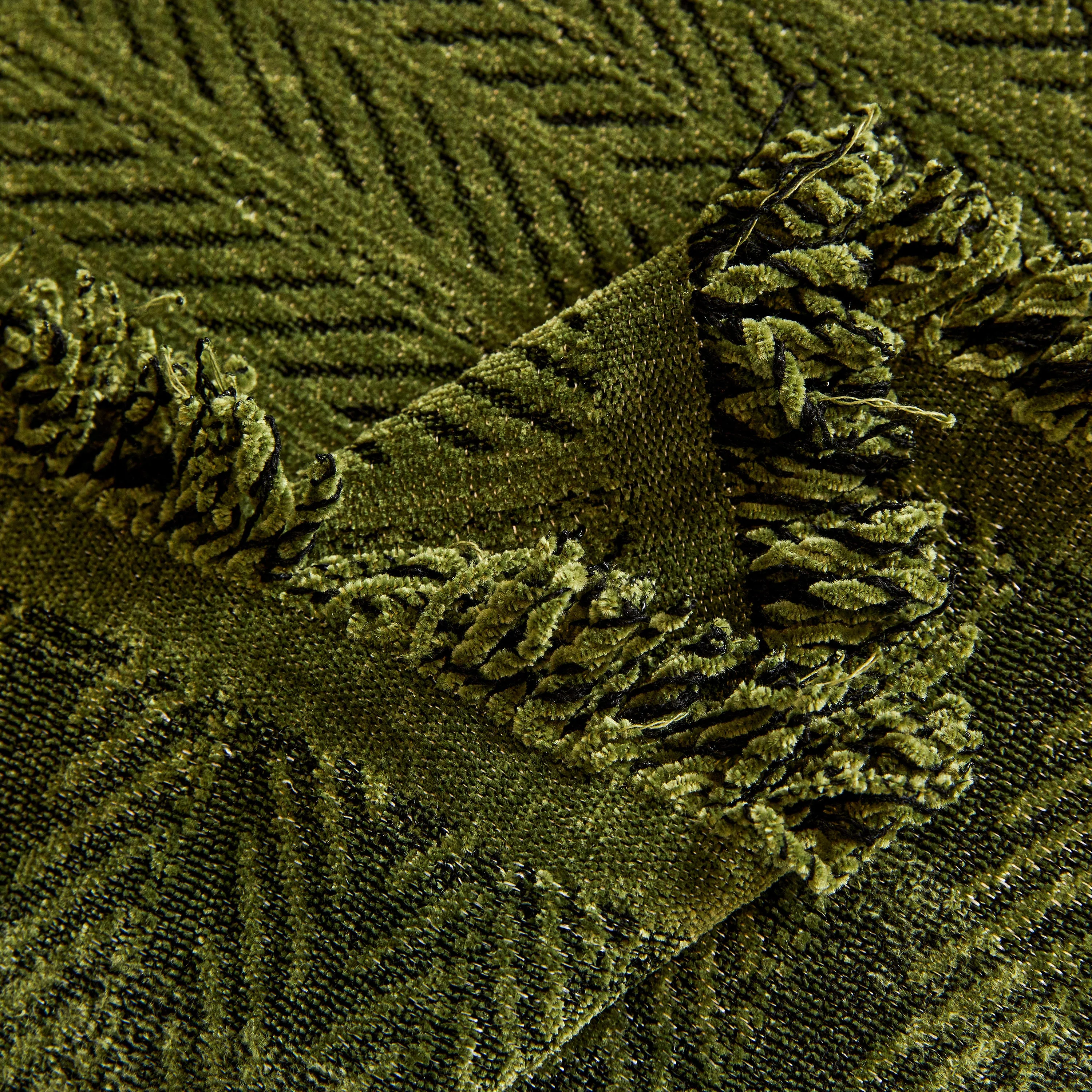 Herringbone Chenille Couch Cover Blanket Soft Durable Throw Sofa Protector with Tassel - Image 136