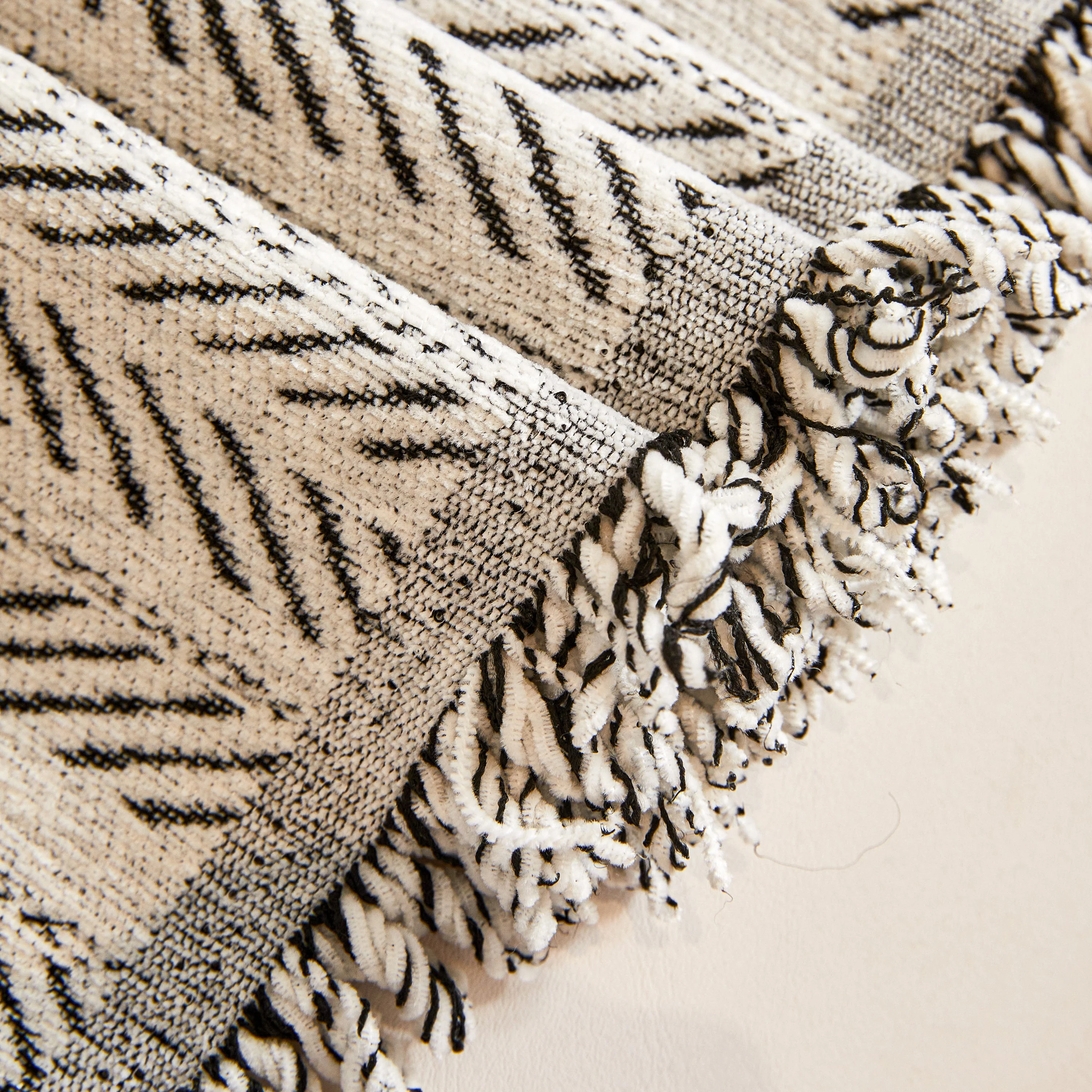 Herringbone Chenille Couch Cover Blanket Soft Durable Throw Sofa Protector with Tassel - Image 50