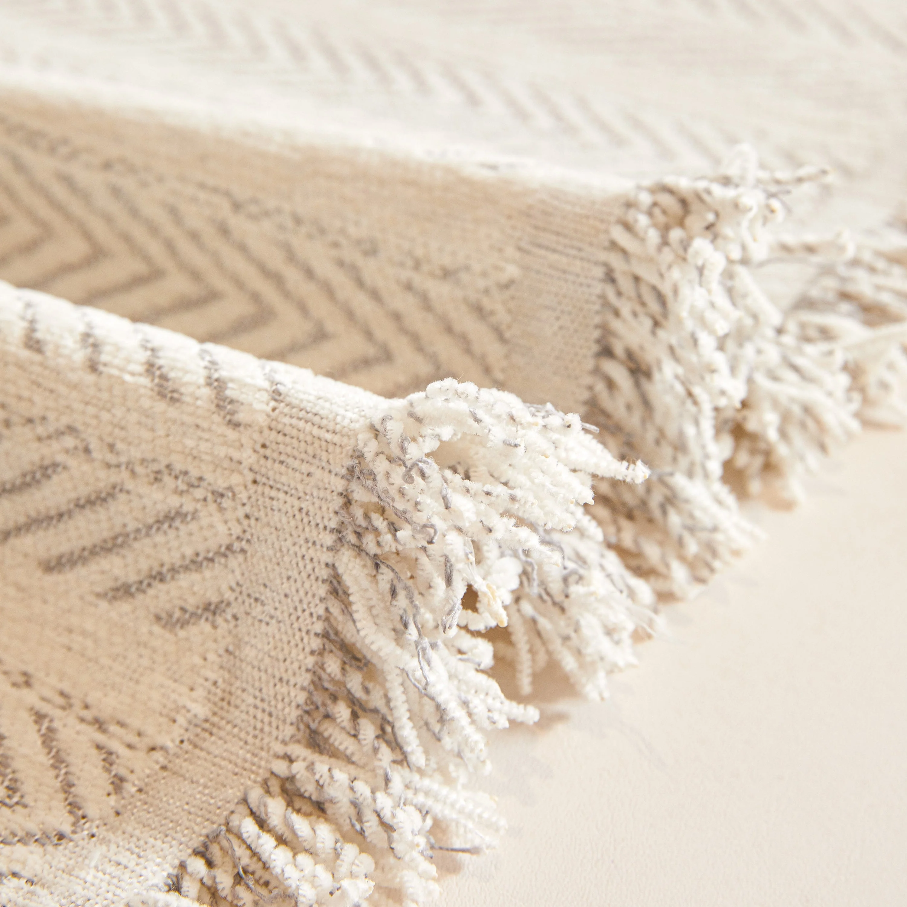 Herringbone Chenille Couch Cover Blanket Soft Durable Throw Sofa Protector with Tassel - Image 91