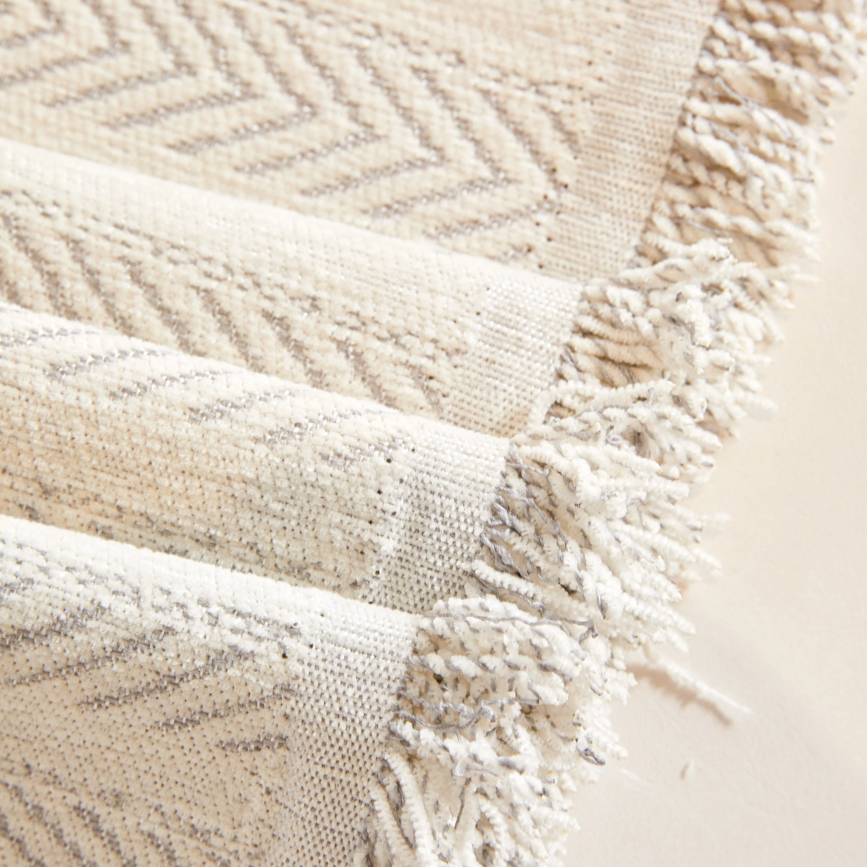 Herringbone Chenille Couch Cover Blanket Soft Durable Throw Sofa Protector with Tassel - Image 92