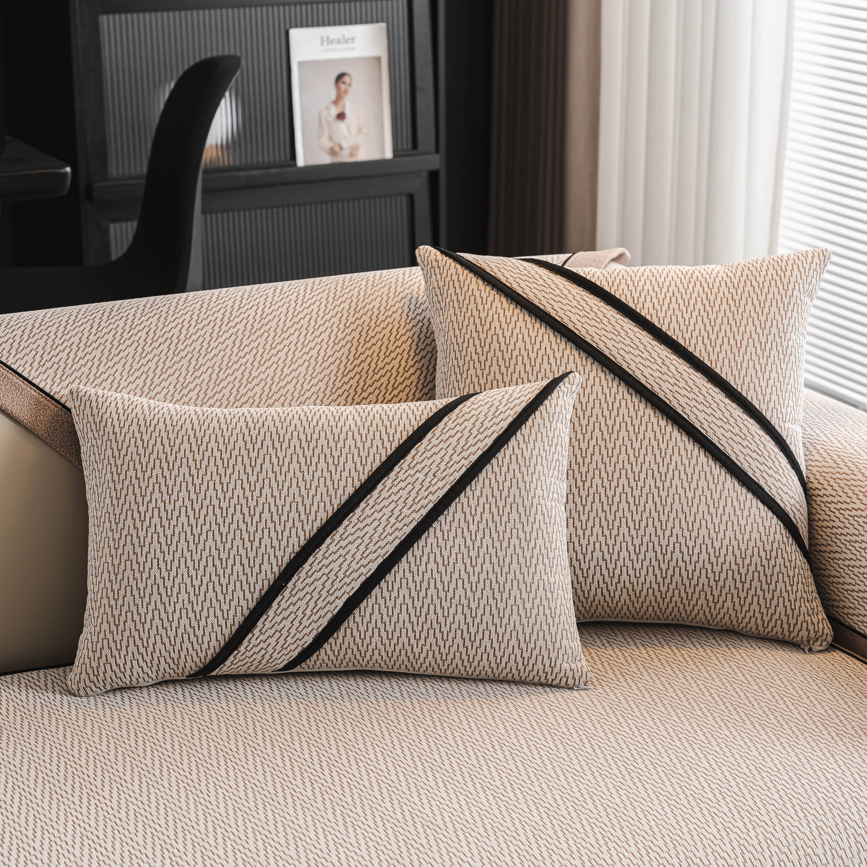 Herringbone Couch Protector for Pets, Non-Slip Washable Sectional Couch Covers - Image 11
