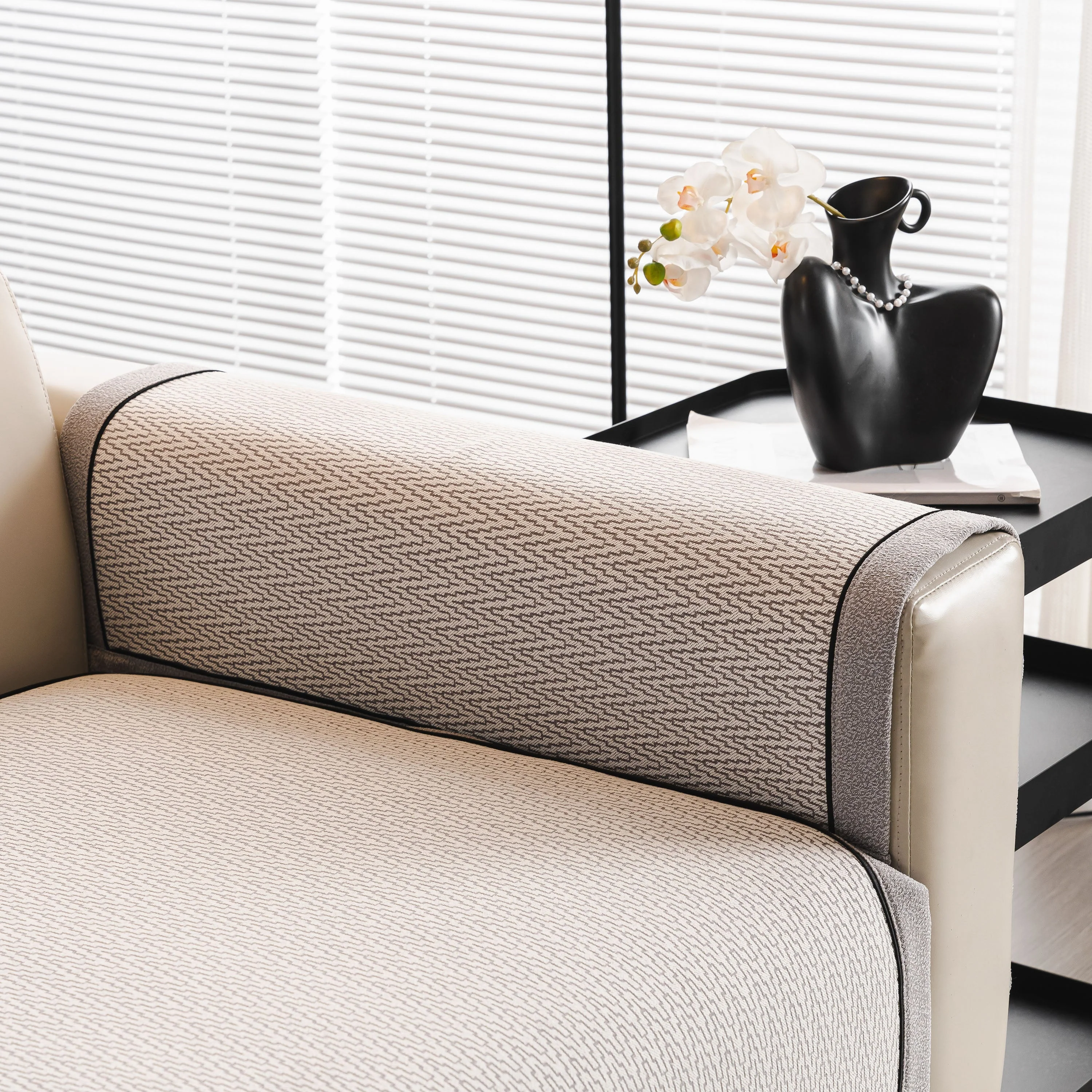 Herringbone Couch Protector for Pets, Non-Slip Washable Sectional Couch Covers - Image 31