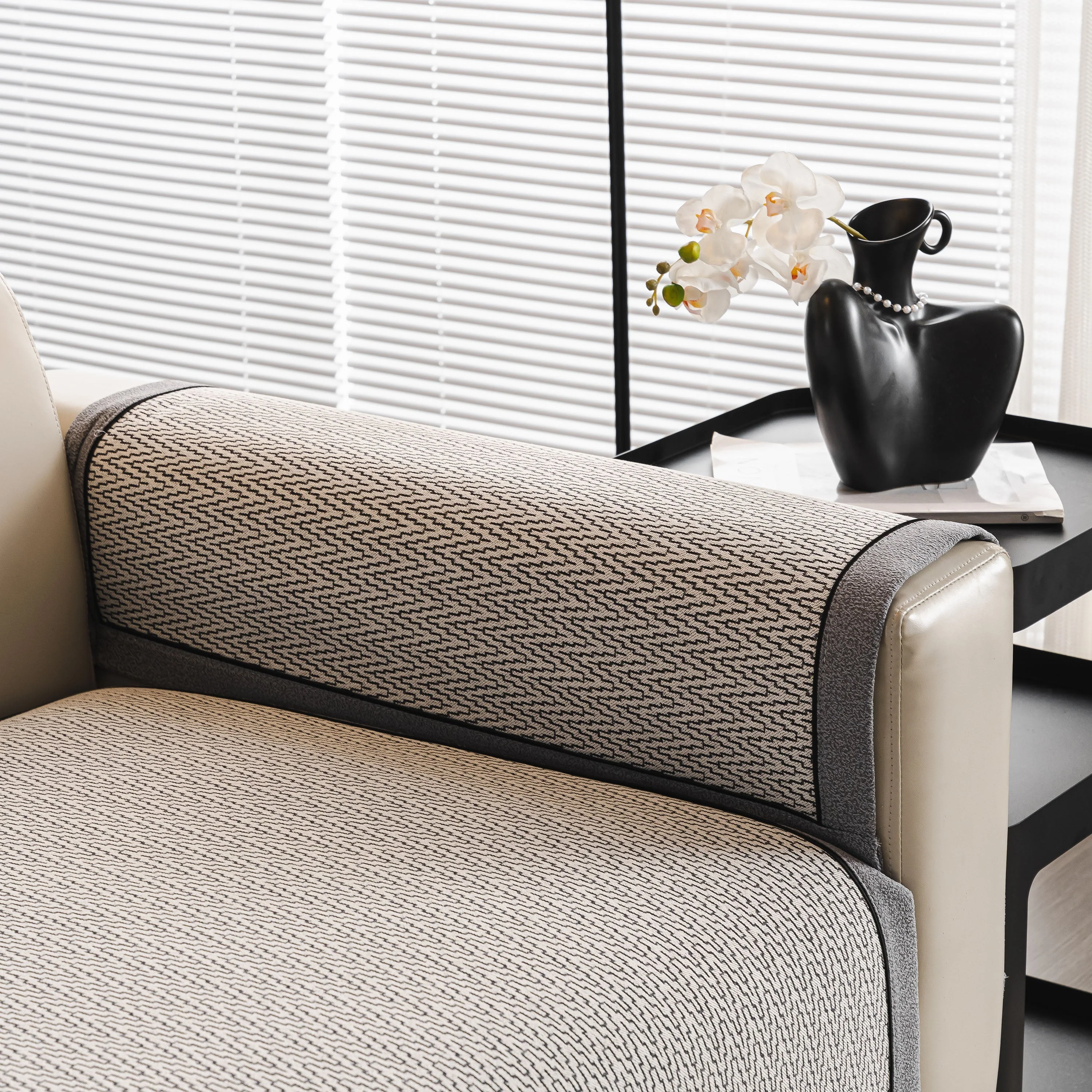 Herringbone Couch Protector for Pets, Non-Slip Washable Sectional Couch Covers - Image 52