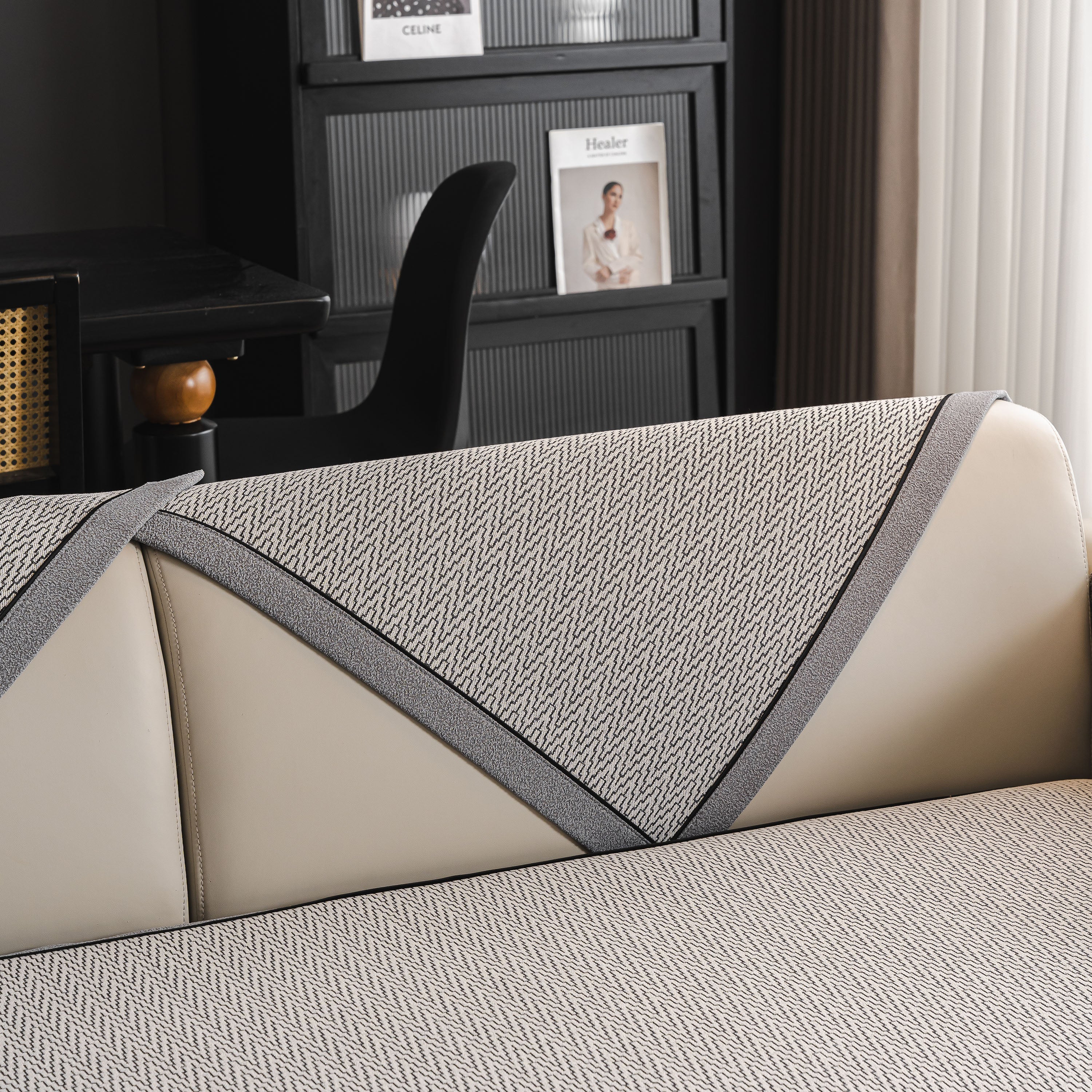 Herringbone Couch Protector for Pets, Non-Slip Washable Sectional Couch Covers - Image 61