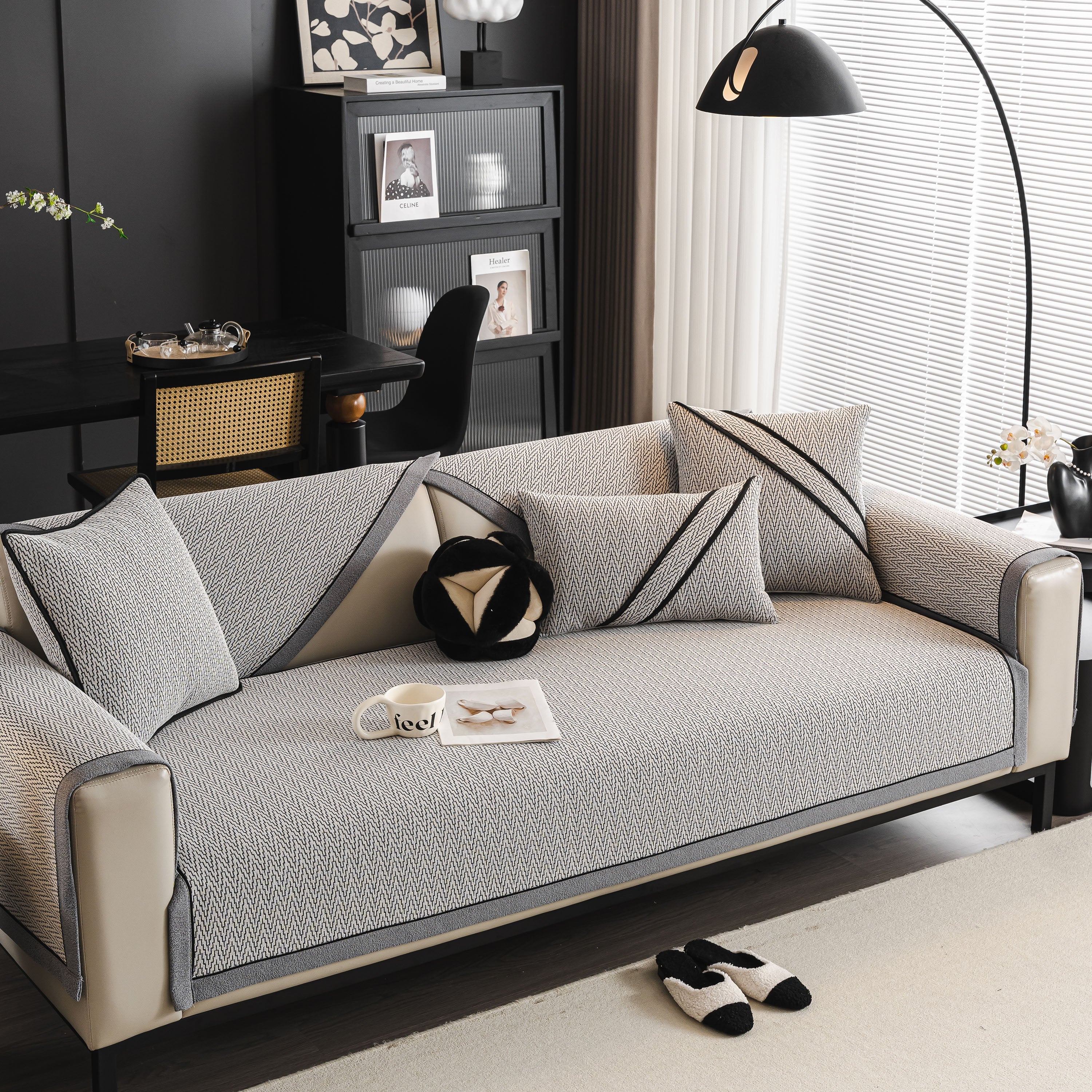 Herringbone Couch Protector for Pets, Non-Slip Washable Sectional Couch Covers - Image 68