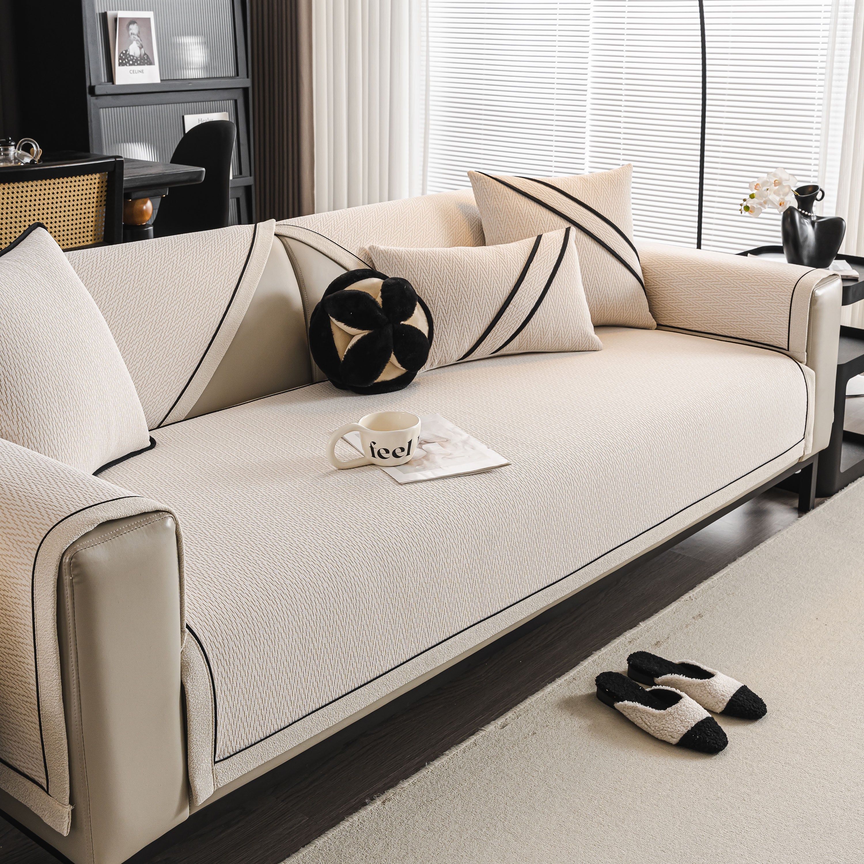 Herringbone Couch Protector for Pets, Non-Slip Washable Sectional Couch Covers - Image 87