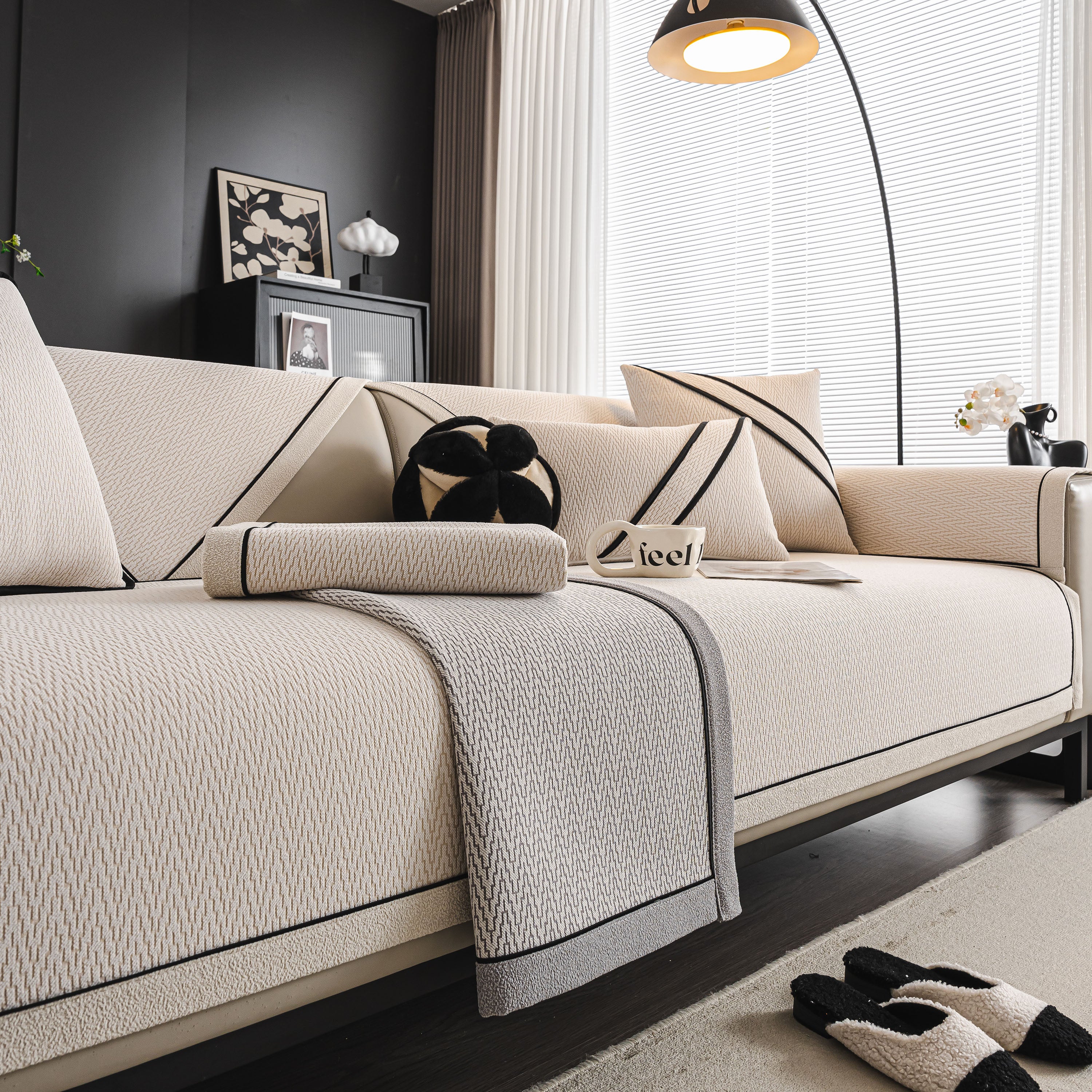 Herringbone Couch Protector for Pets, Non-Slip Washable Sectional Couch Covers - Image 88