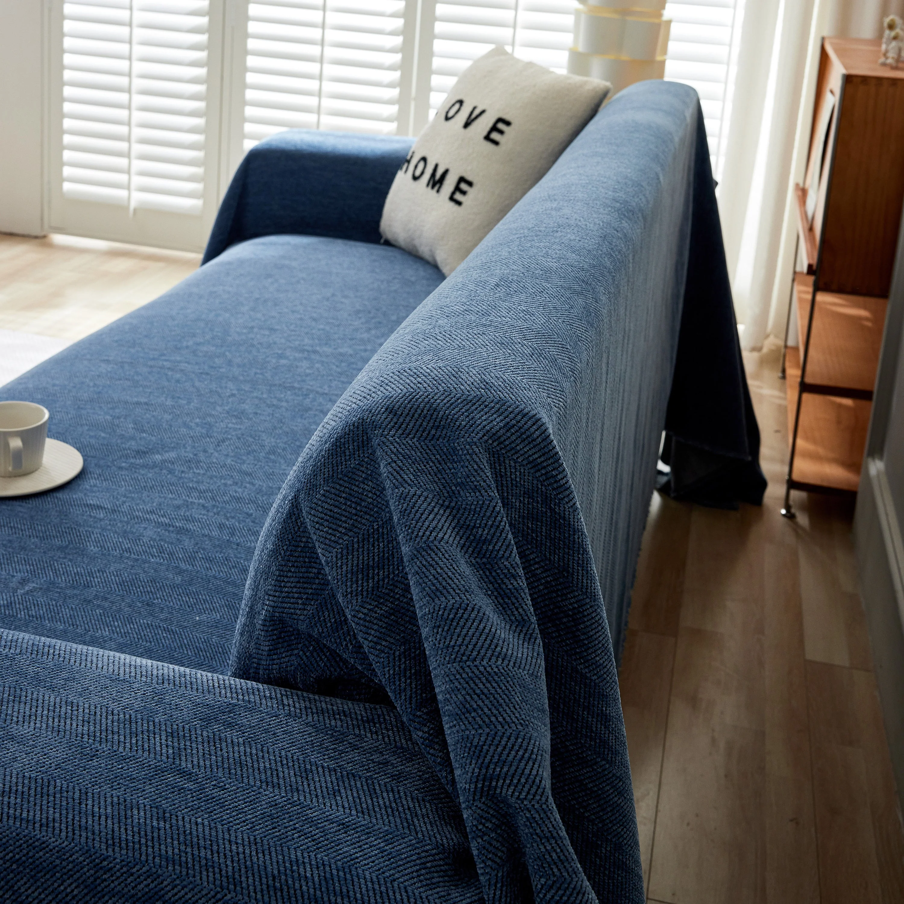 Herringbone Oversized Chenille Couch Throw Cover Sofa Slipcovers Couch Covers for Sectional Couches - Image 142