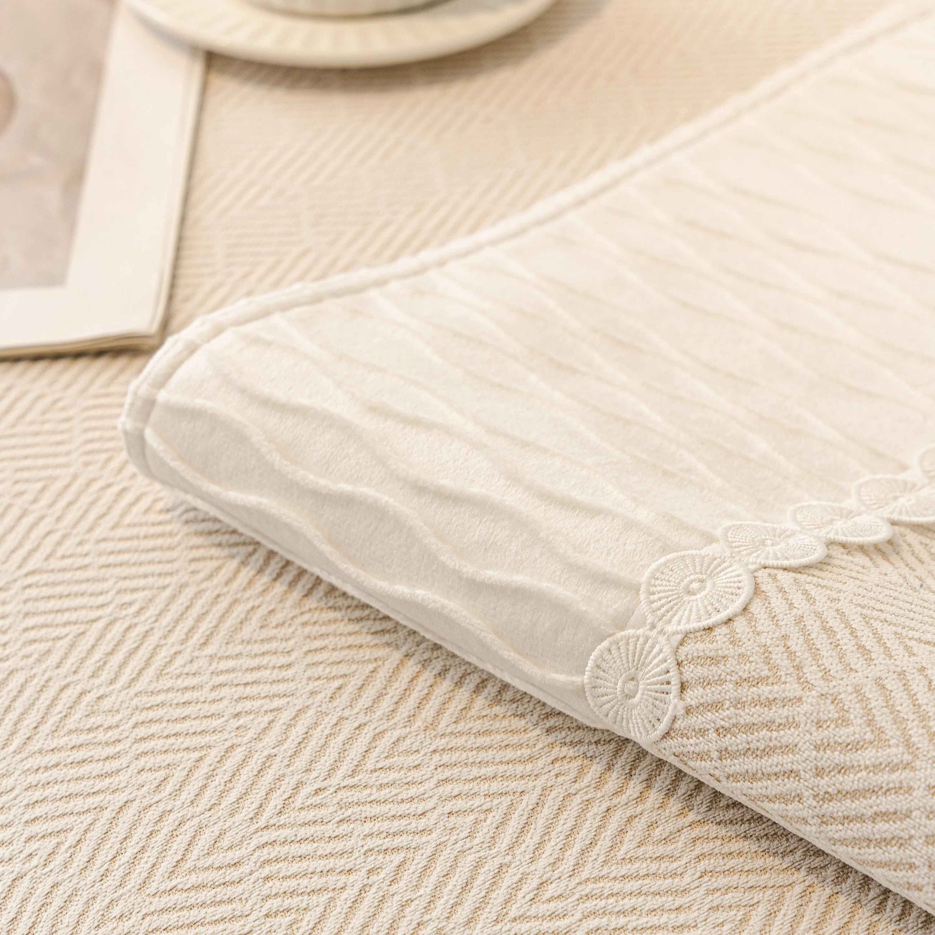 Herringbone Sofa Protector Cover, Non-Slip Couch Cover for Seat, Back & Arms - Image 13