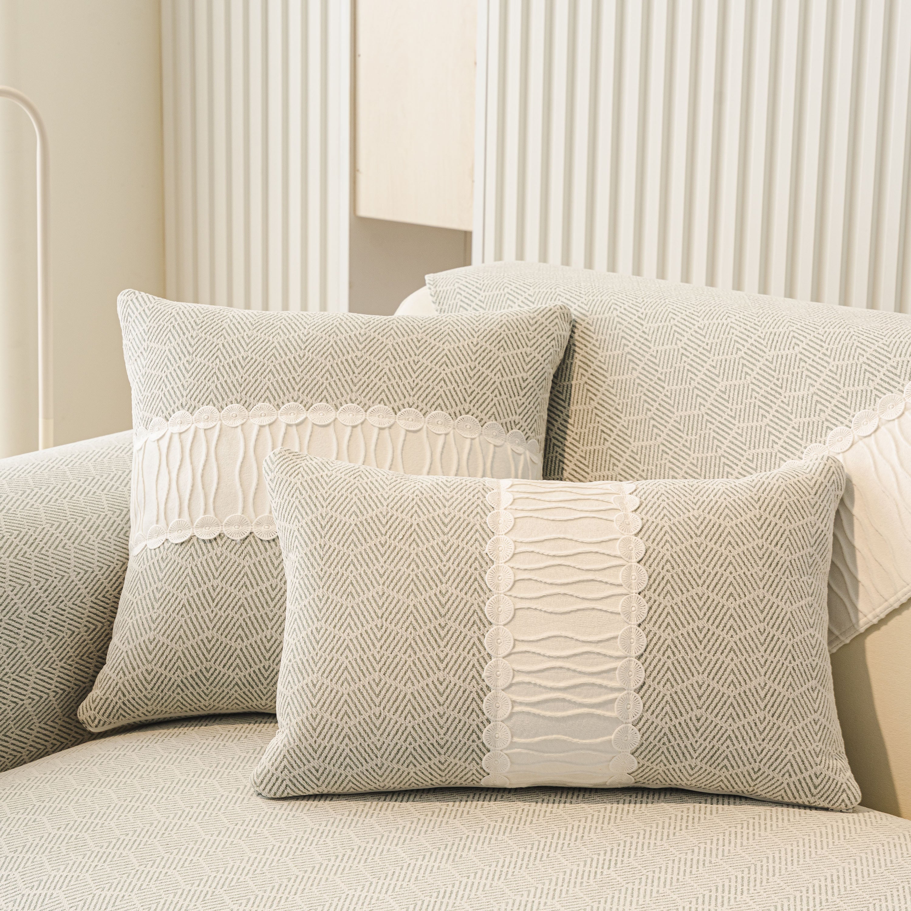 Herringbone Sofa Protector Cover, Non-Slip Couch Cover for Seat, Back & Arms - Image 35