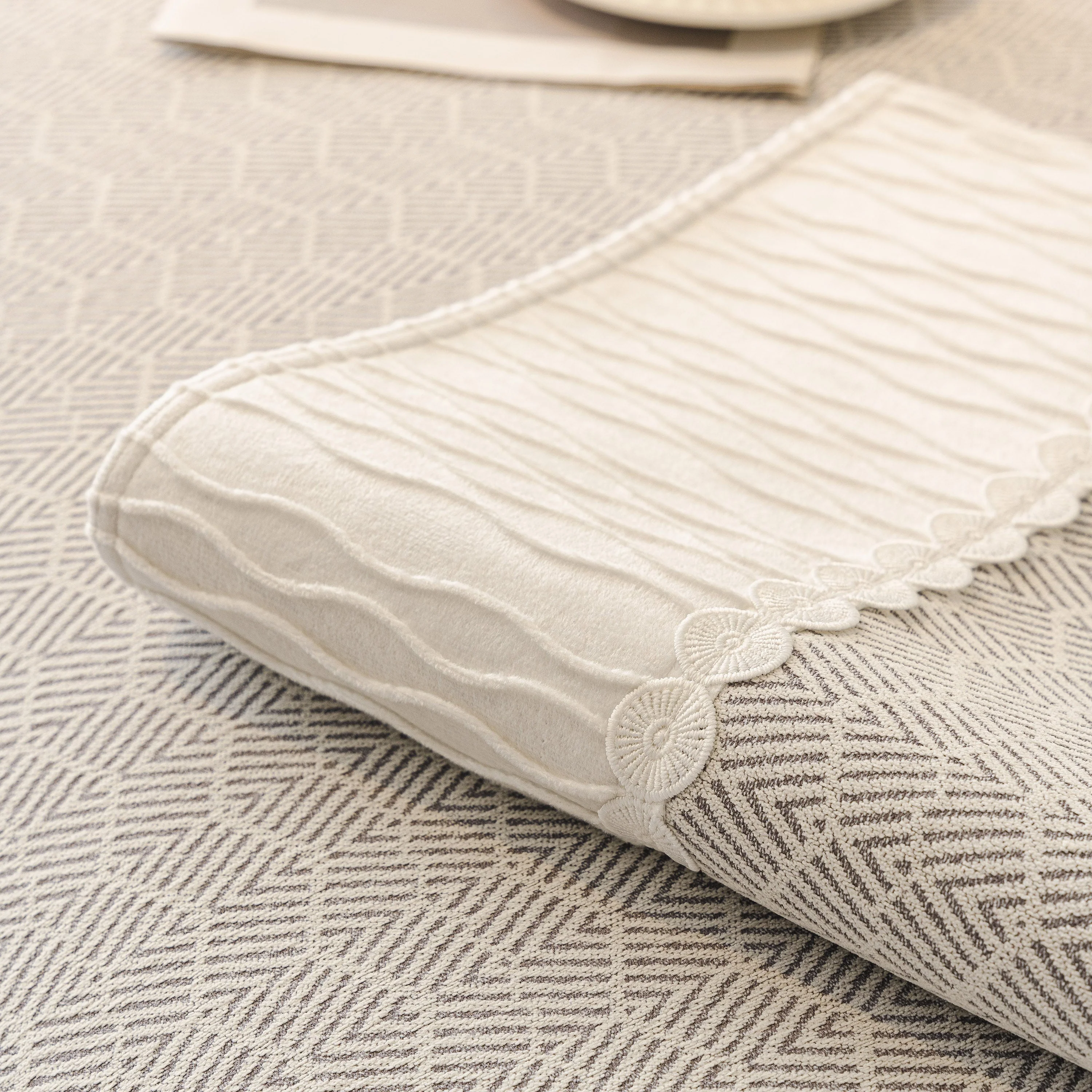 Herringbone Sofa Protector Cover, Non-Slip Couch Cover for Seat, Back & Arms - Image 42