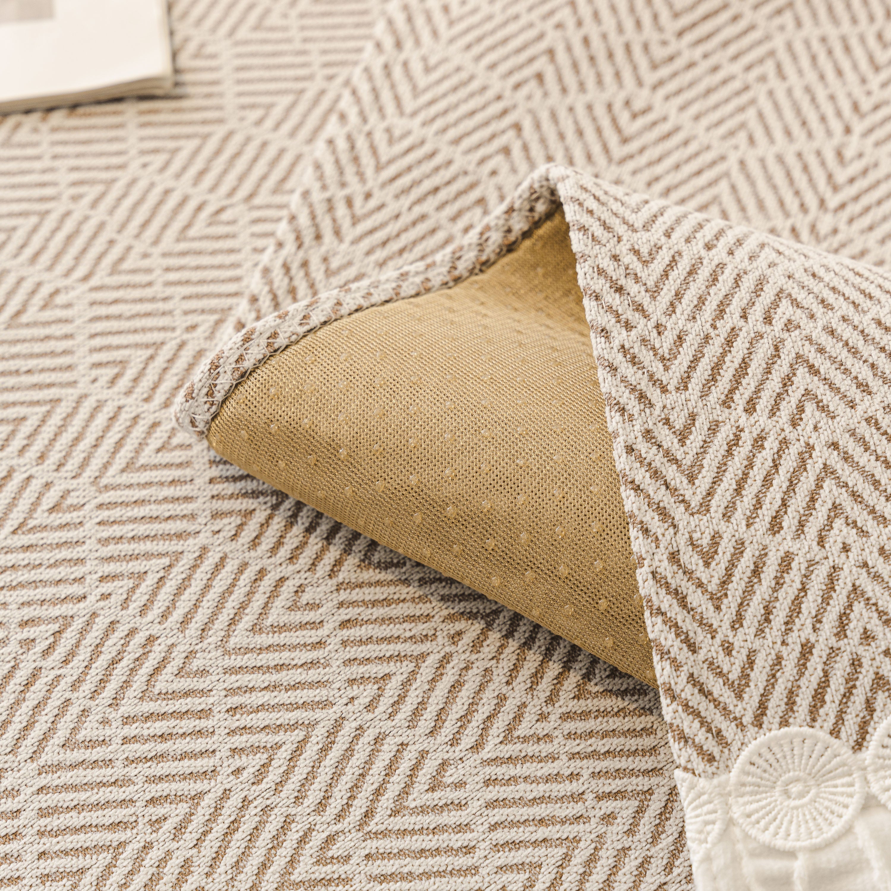 Herringbone Sofa Protector Cover, Non-Slip Couch Cover for Seat, Back & Arms - Image 73